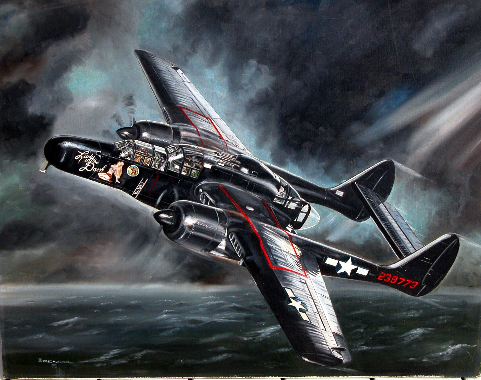 Laden Sie das Militär, Northrop P 61 Schwarze Witwe, Militärflugzeug-Bild kostenlos auf Ihren PC-Desktop herunter