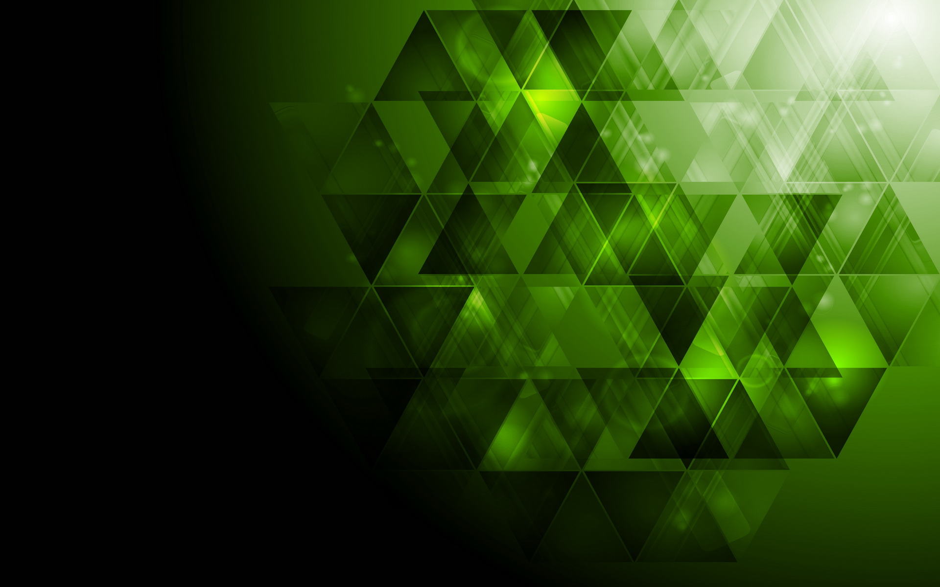abstract, geometry, triangle, green, pattern, shapes