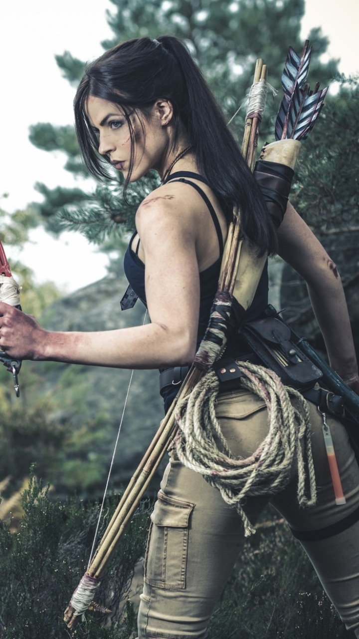 Download mobile wallpaper Tomb Raider, Women, Lara Croft, Cosplay, Rise Of The Tomb Raider for free.