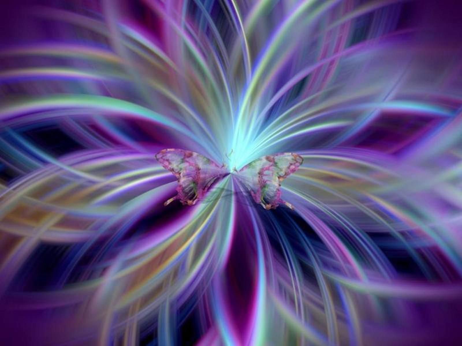 Download mobile wallpaper Butterfly, Purple, Artistic for free.