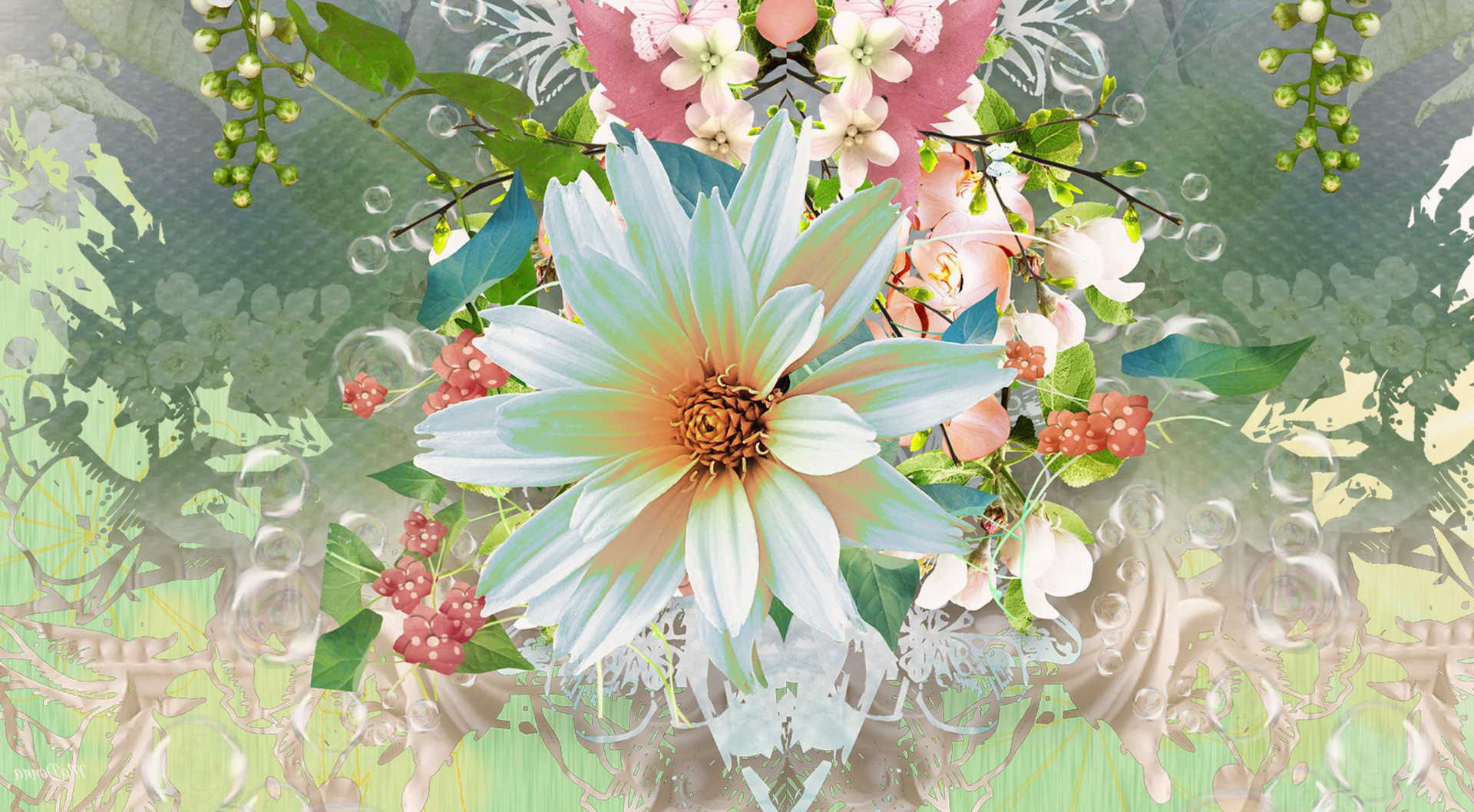 Download mobile wallpaper Flowers, Flower, Spring, Artistic, Daisy, White Flower for free.