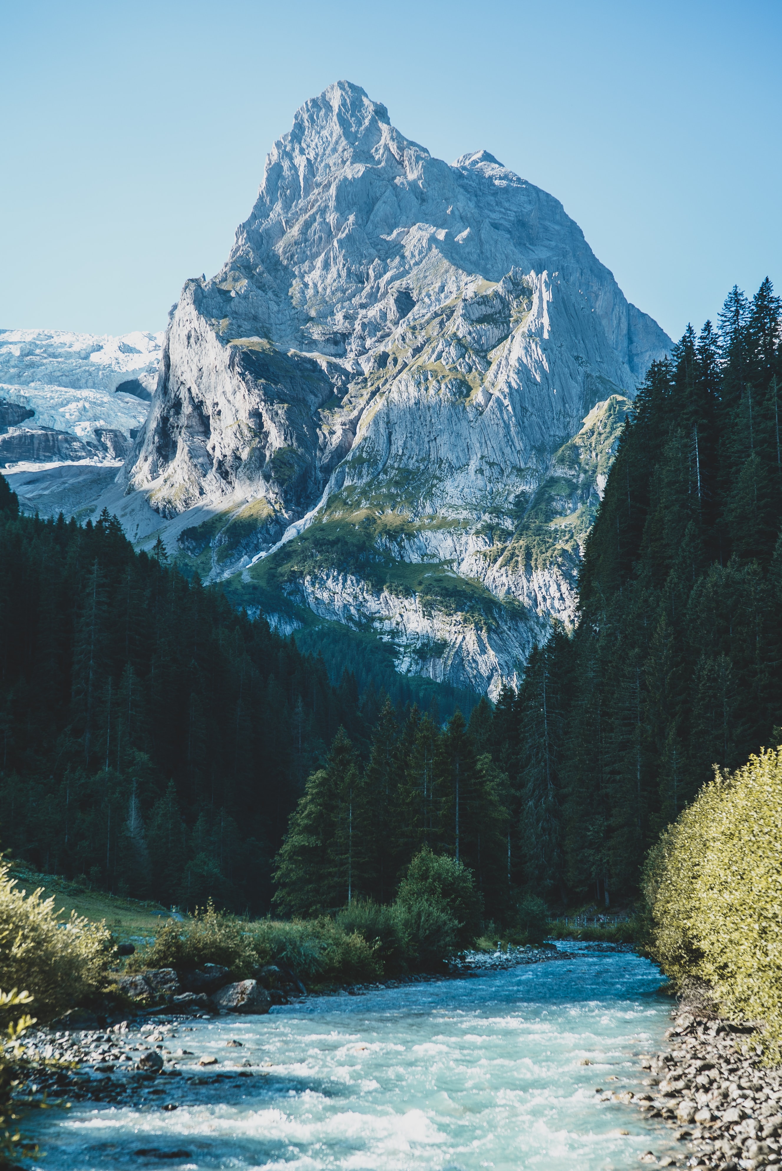 Laden Sie das Natur, Bäume, Berg, Landschaft, Flüsse-Bild kostenlos auf Ihren PC-Desktop herunter
