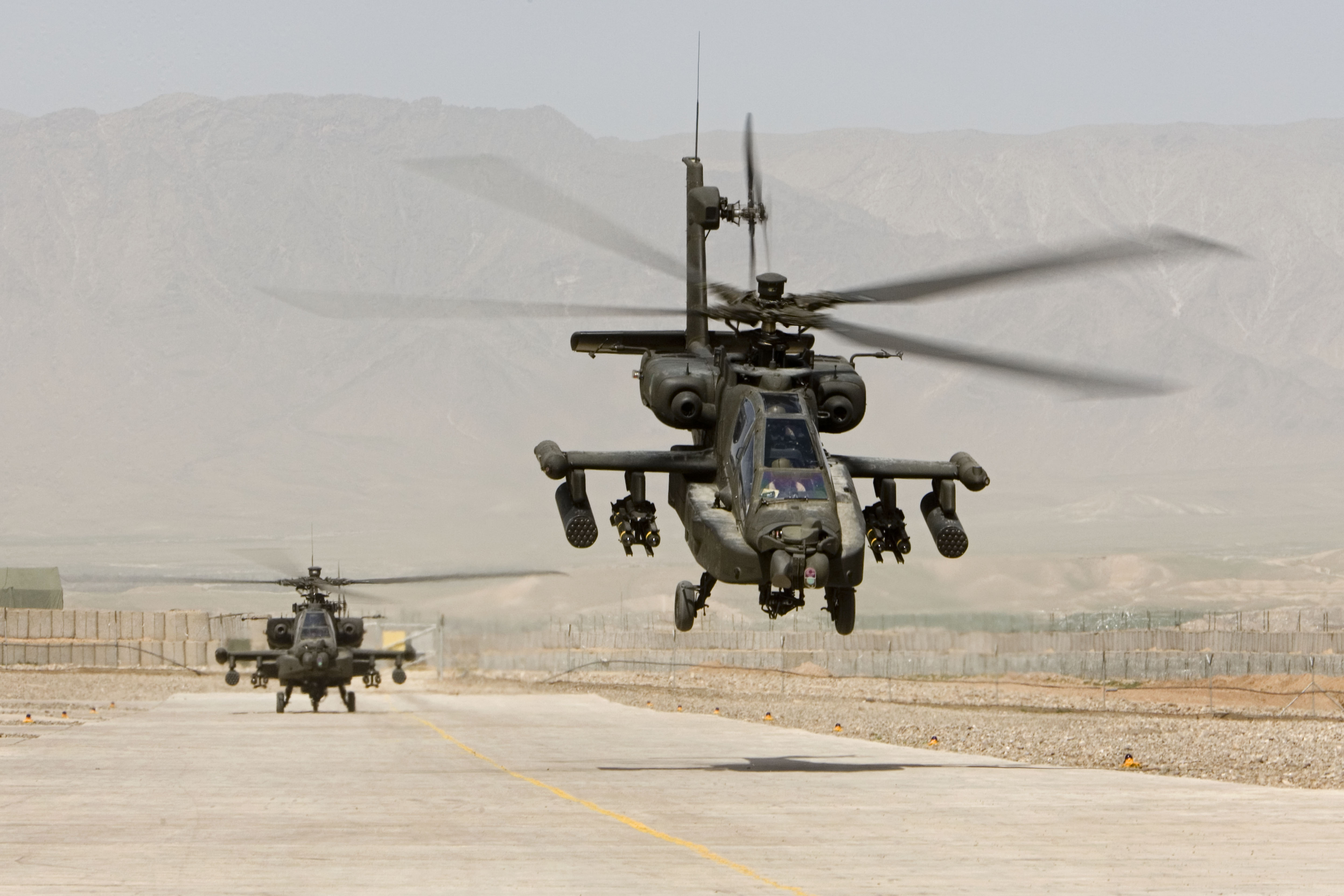 Download mobile wallpaper Boeing Ah 64 Apache, Military Helicopters, Military for free.