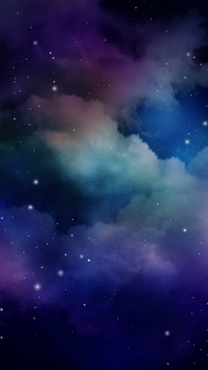 Download mobile wallpaper Sky, Stars, Artistic, Cloud for free.