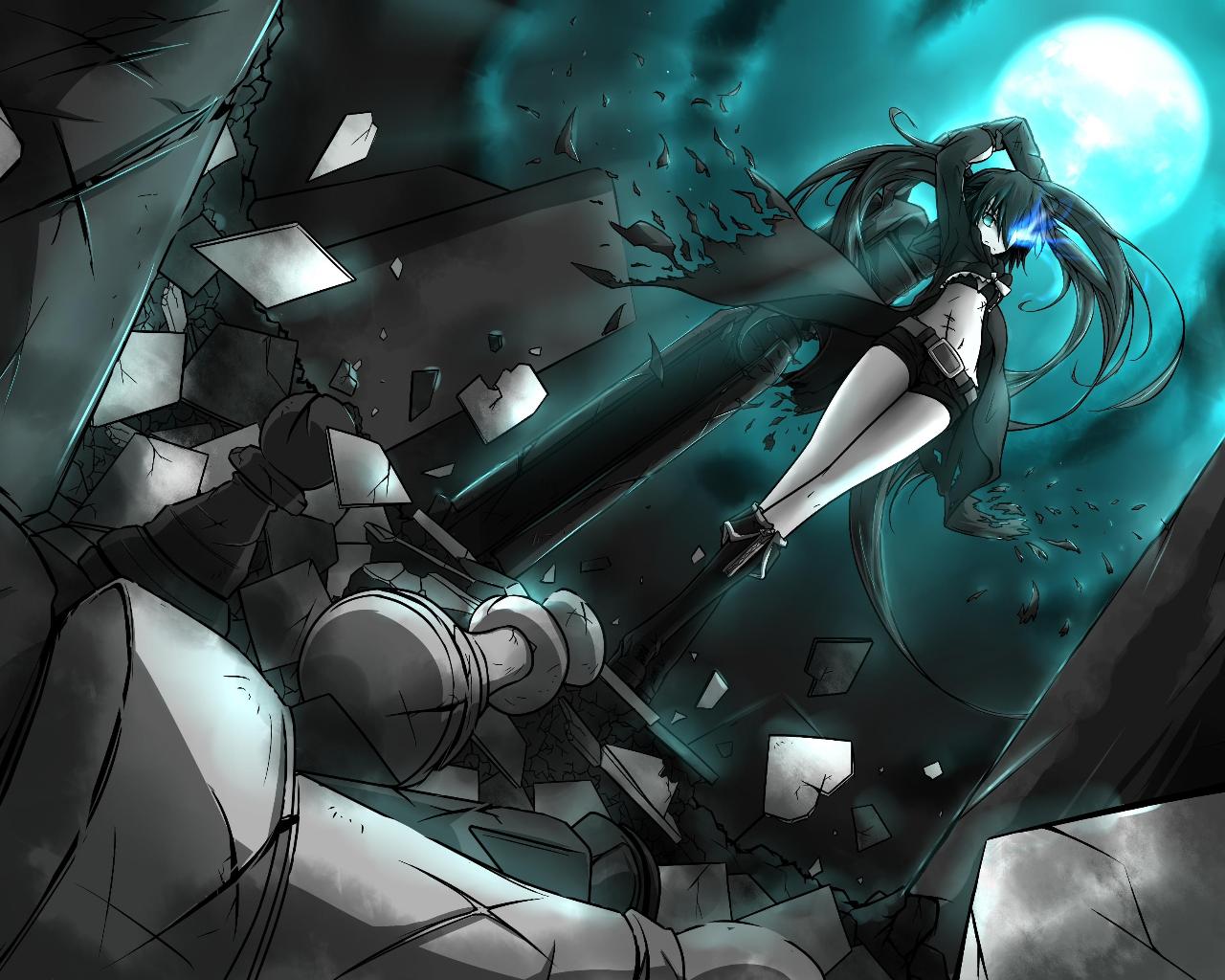 Free download wallpaper Anime, Black Rock Shooter on your PC desktop