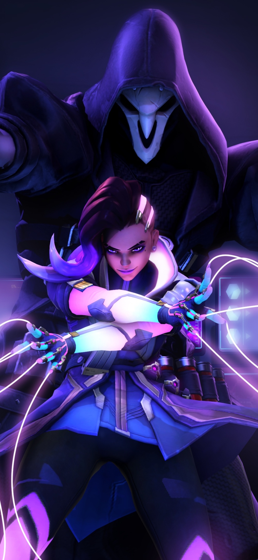 Download mobile wallpaper Overwatch, Video Game, Reaper (Overwatch), Sombra (Overwatch) for free.