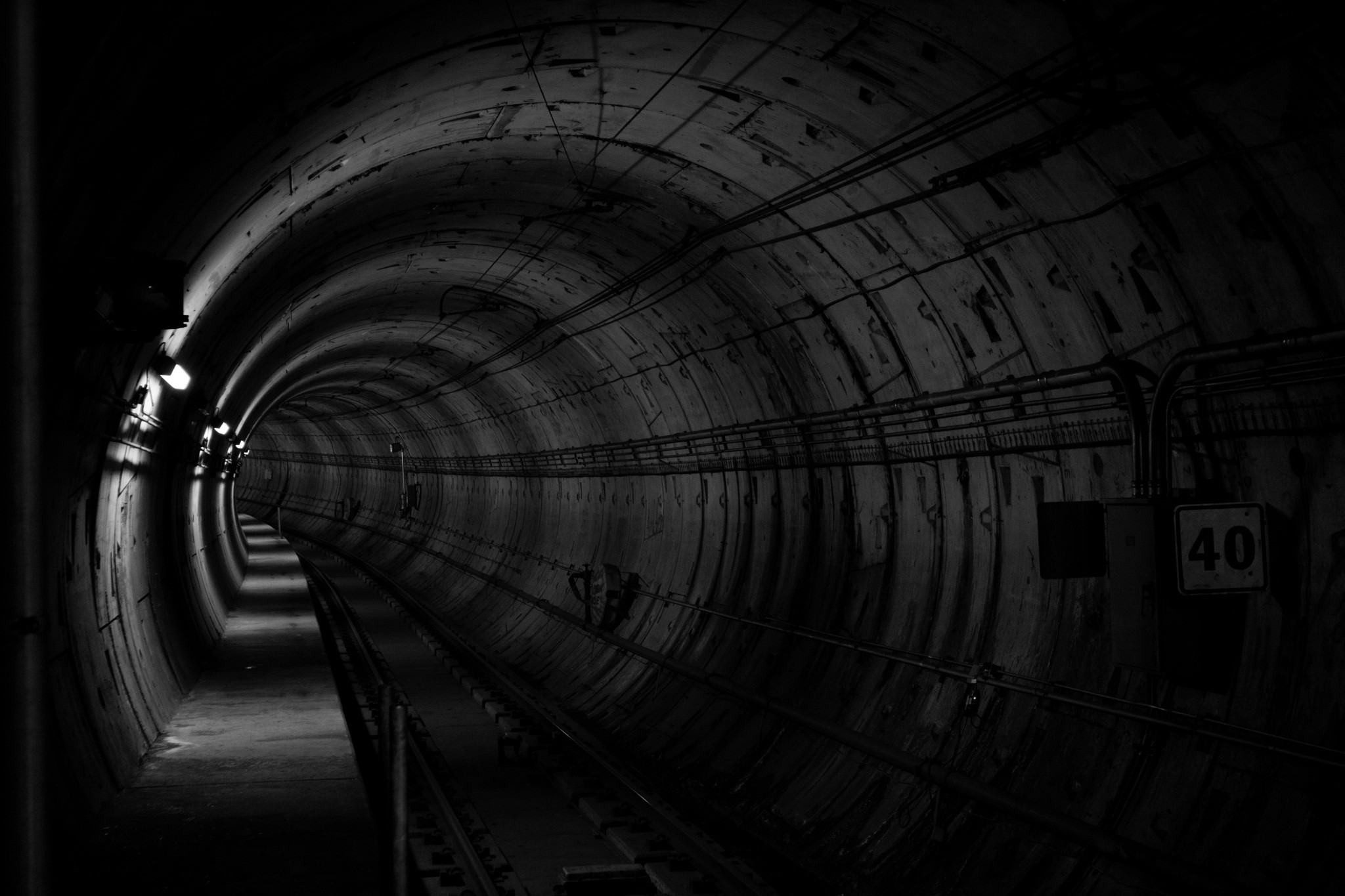 Download mobile wallpaper Tunnel, Railroad, Man Made for free.