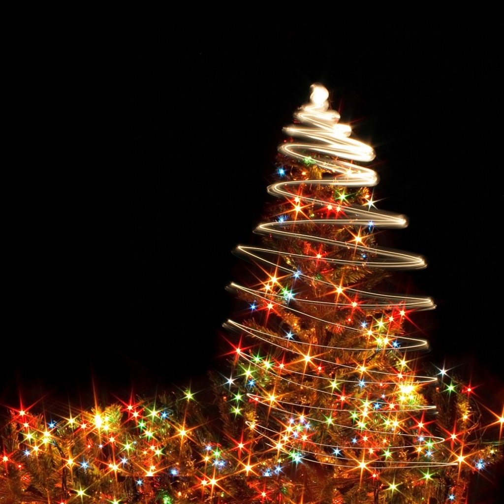 Download mobile wallpaper Christmas, Holiday, Christmas Tree, Christmas Lights for free.