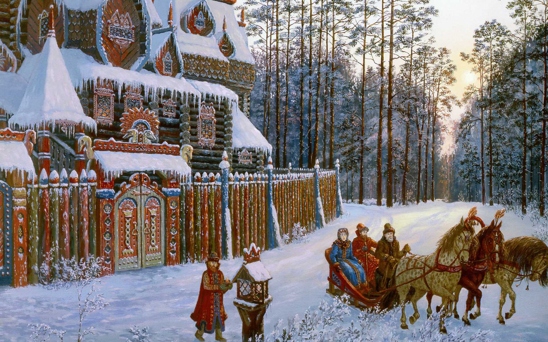 547535 Bild herunterladen schnee, feiertage, weihnachten, russland, winter - Hintergrundbilder und Bildschirmschoner kostenlos