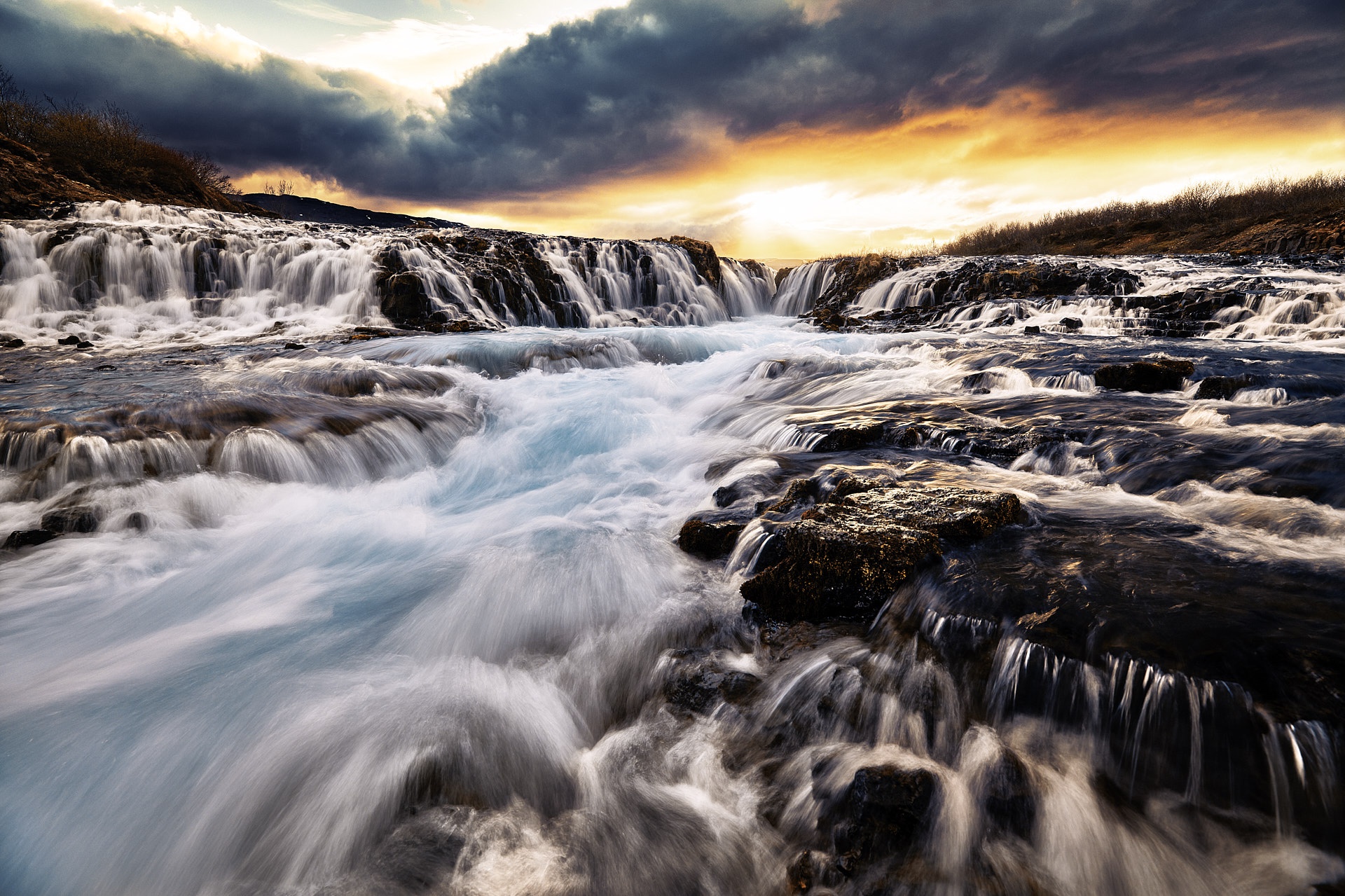Download mobile wallpaper Nature, Waterfalls, Waterfall, Earth, Foam, River for free.