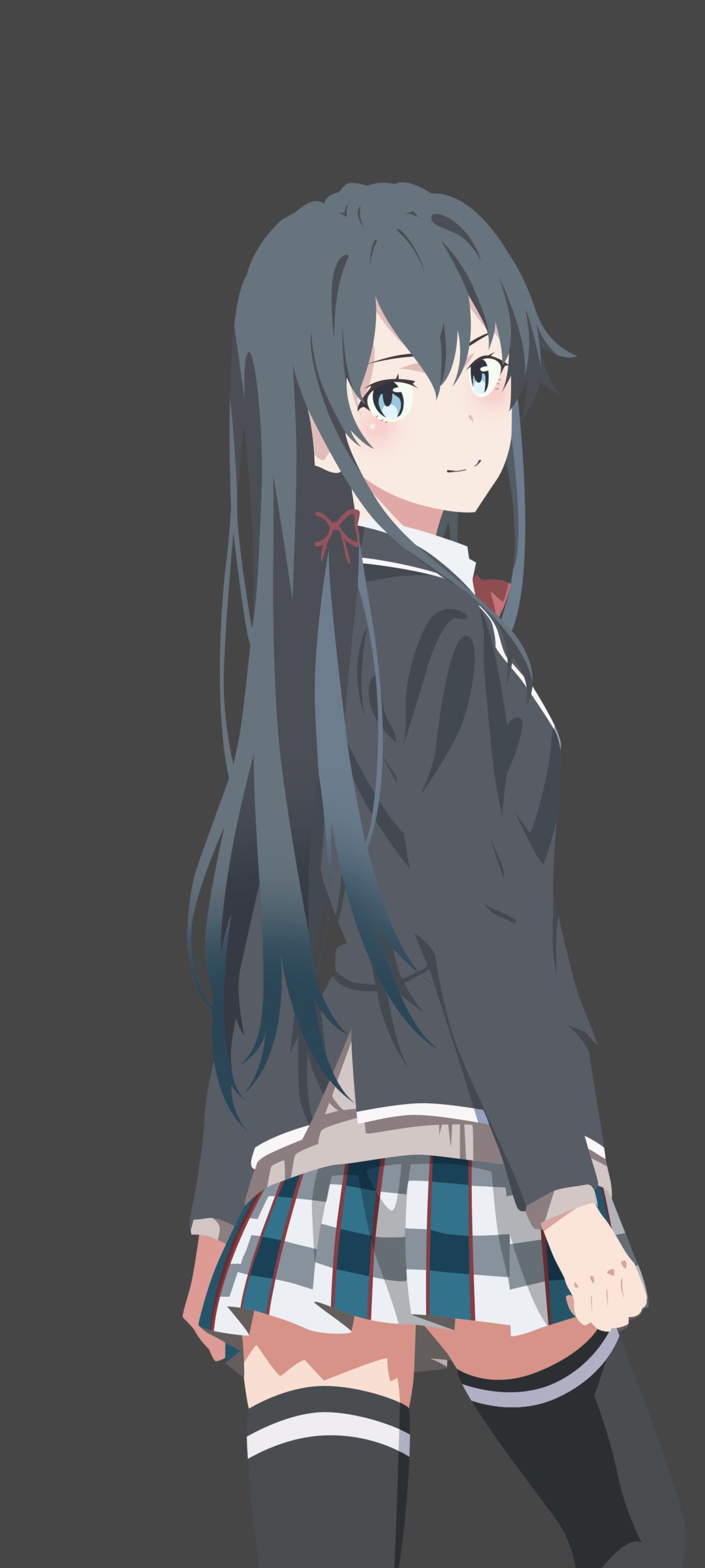 Handy-Wallpaper Minimalistisch, Animes, Yahari Ore No Seishun Rabukome Wa Machigatteiru, Yukino Yukinoshita kostenlos herunterladen.