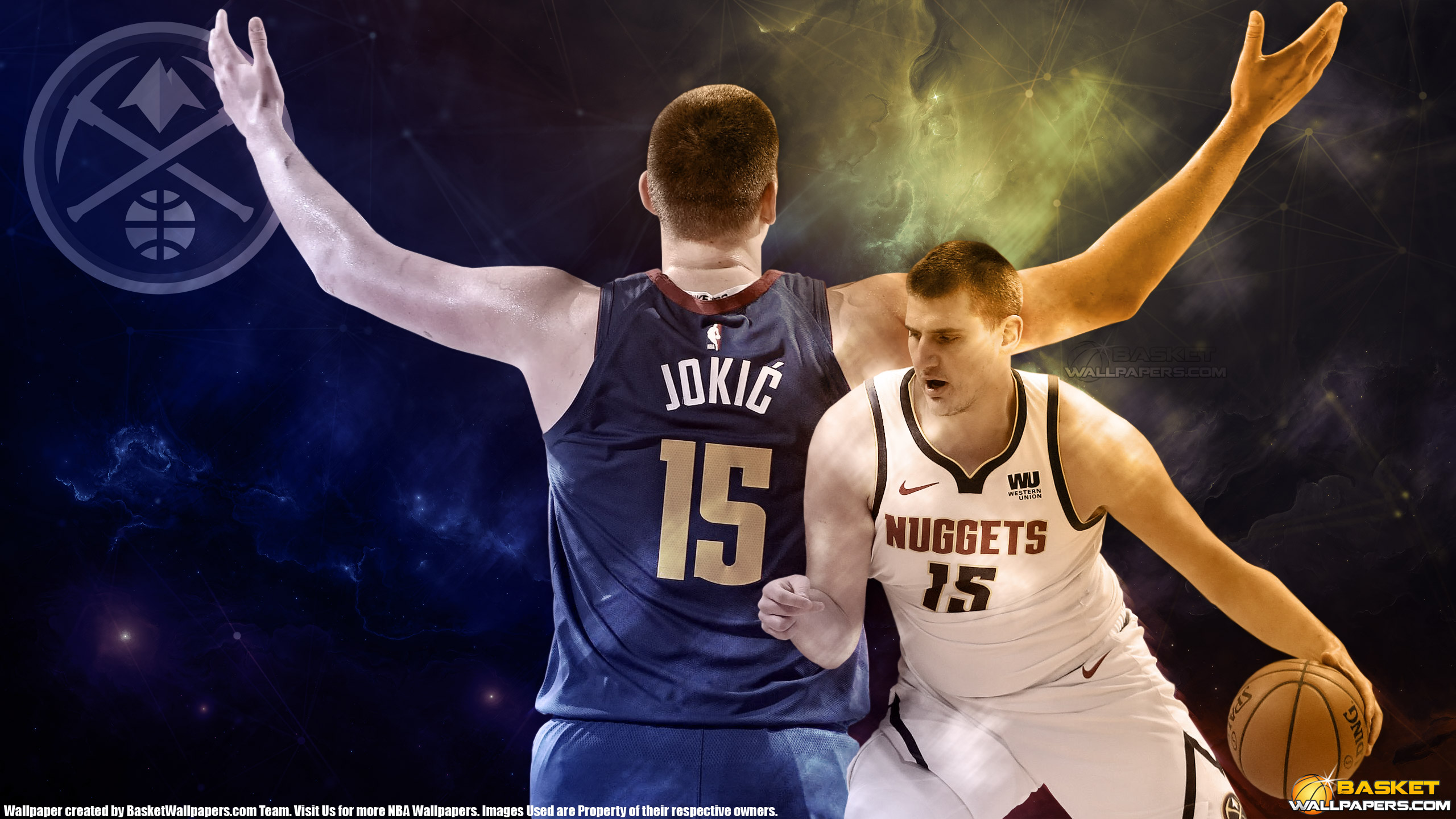 Download mobile wallpaper Sports, Basketball, Nba, Serbian, Denver Nuggets, Nikola Jokić for free.