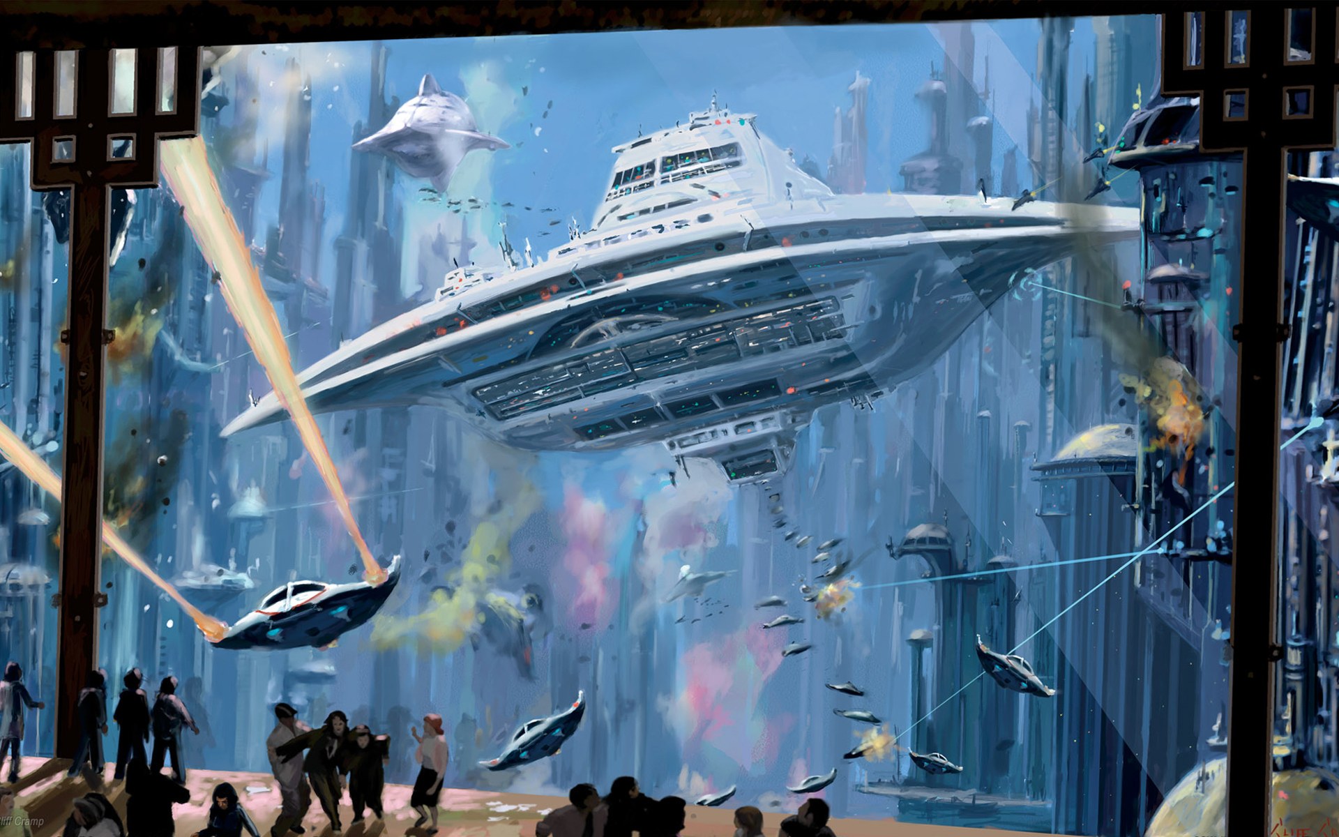 Laden Sie das Science Fiction, Schlacht-Bild kostenlos auf Ihren PC-Desktop herunter