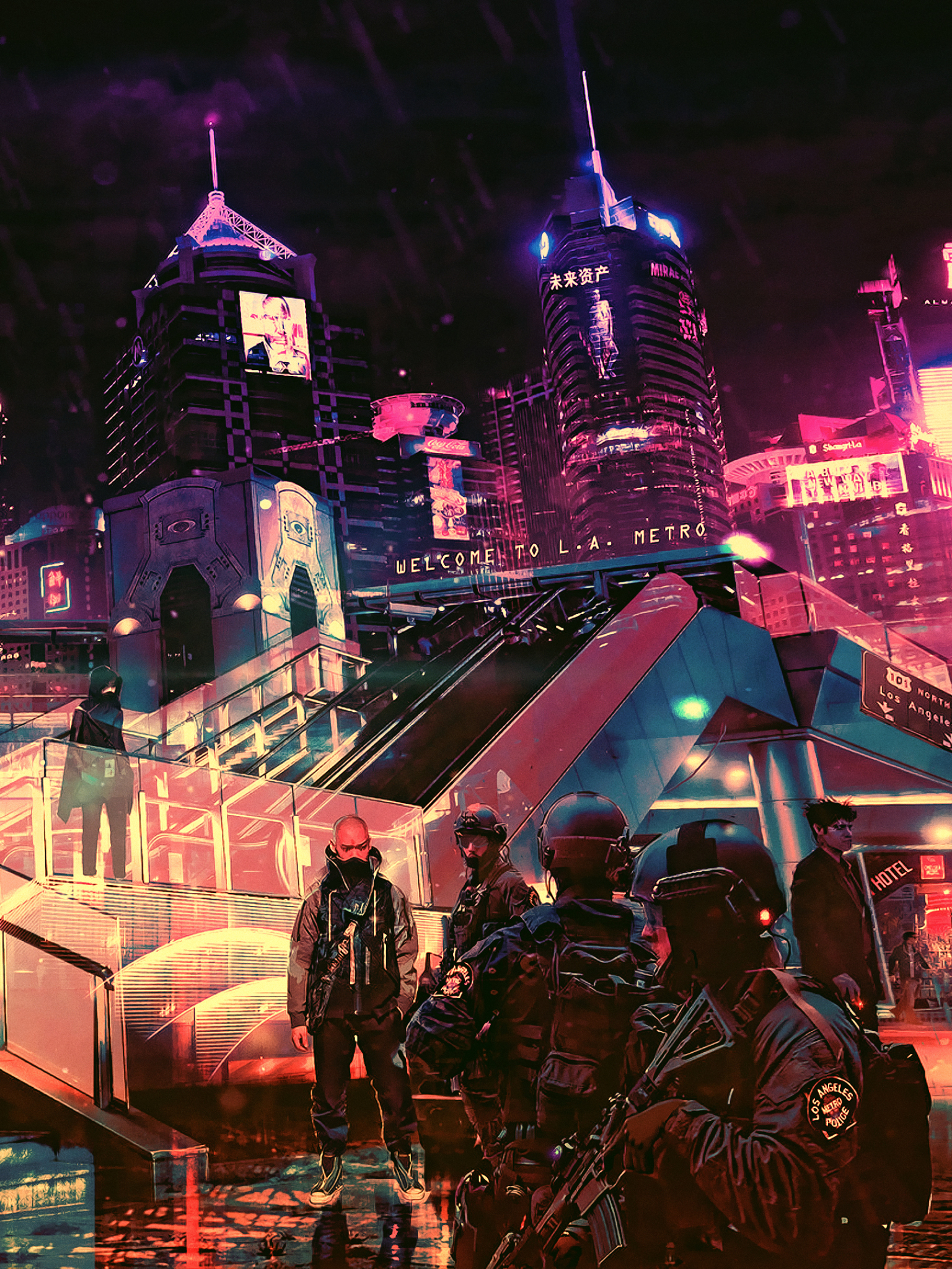 Download mobile wallpaper Cyberpunk, Sci Fi, Futuristic, Futuristic City, Cyberpunk Cityscape for free.