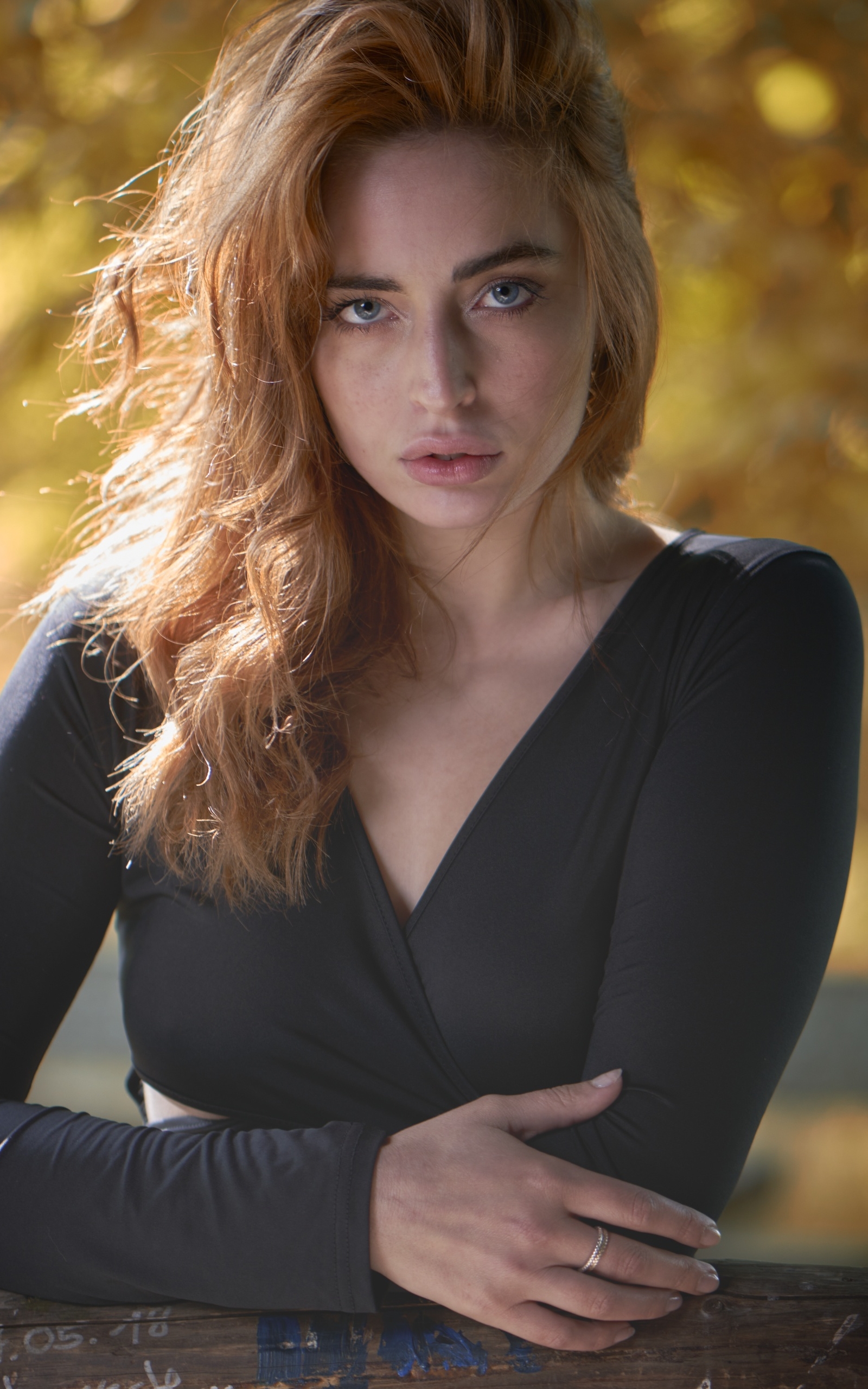 Download mobile wallpaper Redhead, Model, Women, Blue Eyes for free.