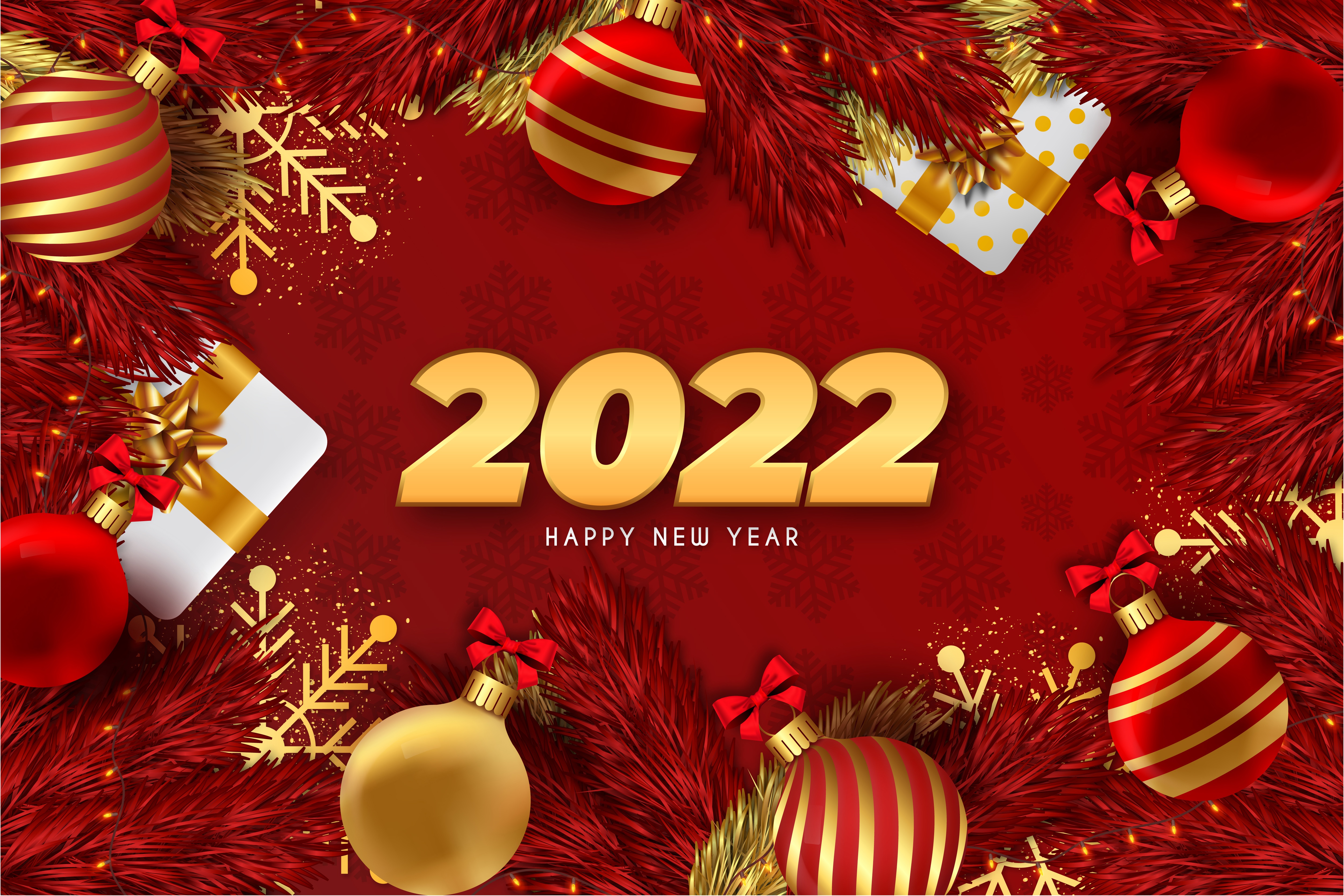 holiday, new year 2022, christmas ornaments, happy new year