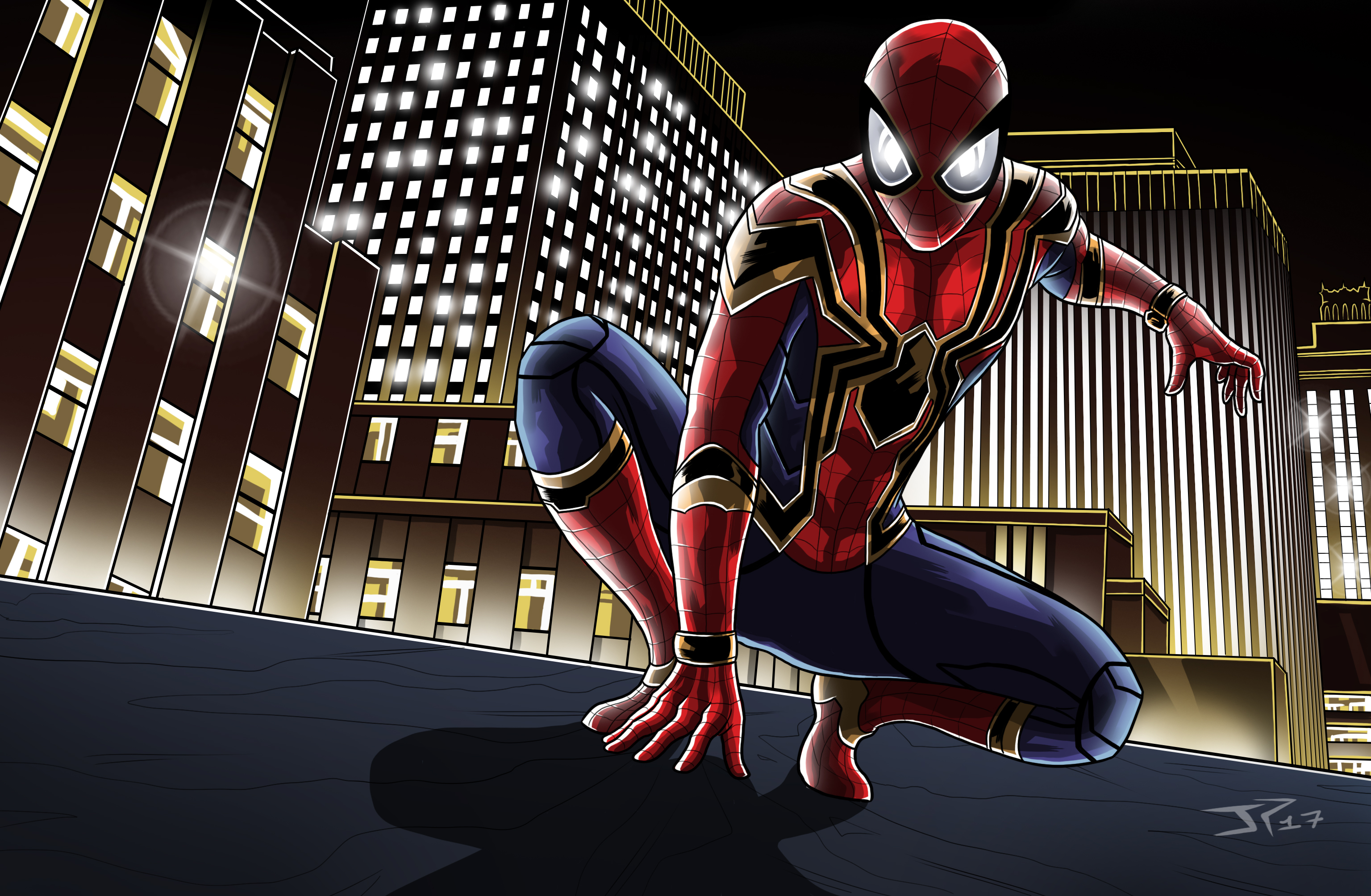 Téléchargez des papiers peints mobile Spider Man, Bande Dessinées, Araignée De Fer gratuitement.