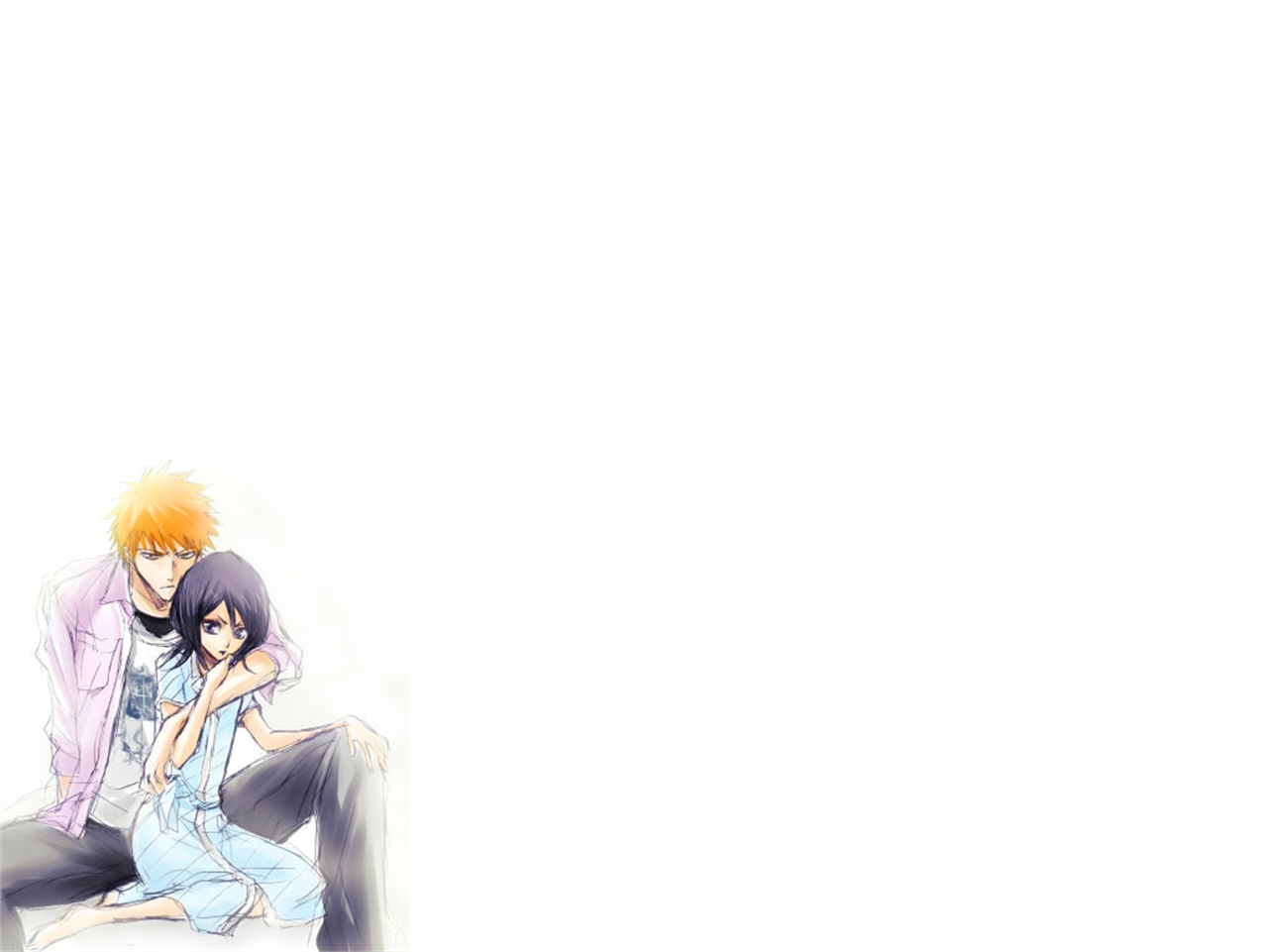 Descarga gratuita de fondo de pantalla para móvil de Animado, Rukia Kuchiki, Bleach: Burîchi, Ichigo Kurosaki.