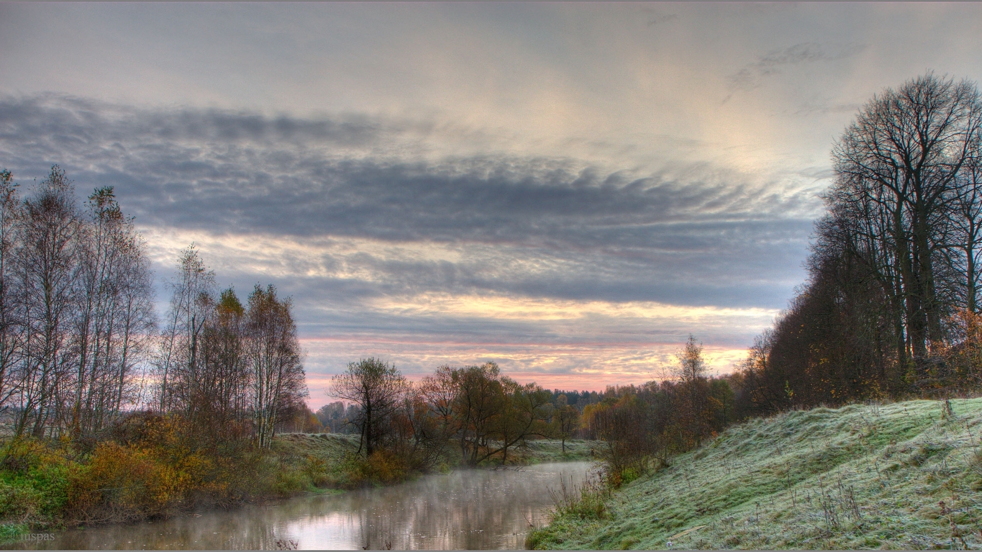 Free download wallpaper Landscape, Rivers, Clouds on your PC desktop