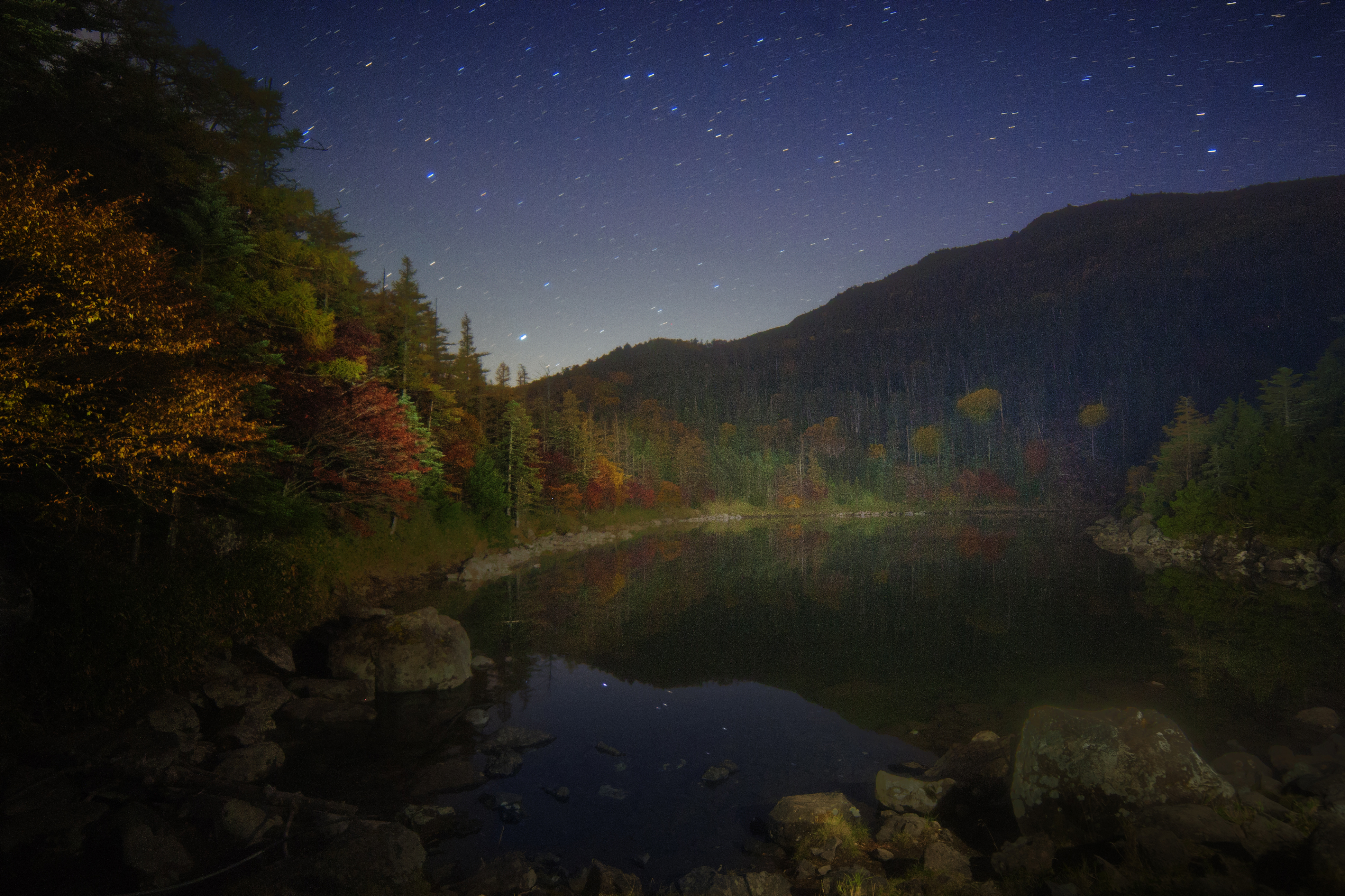 PCデスクトップに秋, 湖, 星空, 天の川, 日本, 写真撮影画像を無料でダウンロード