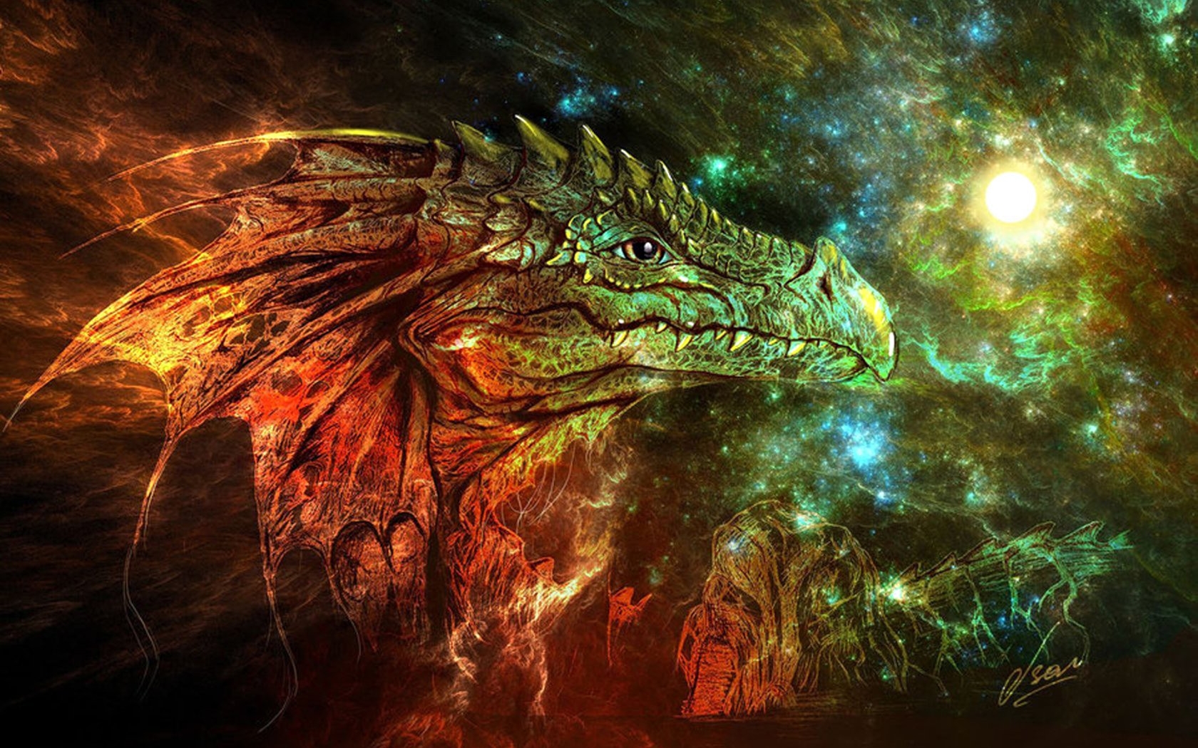 Handy-Wallpaper Fantasie, Drachen kostenlos herunterladen.