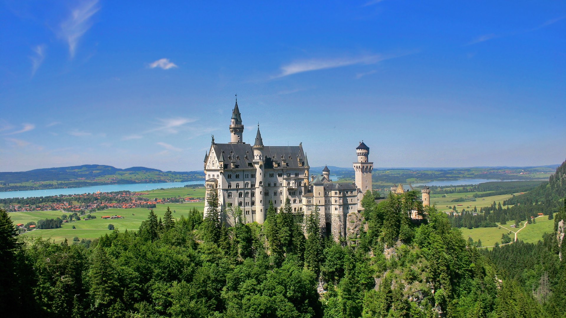 Laden Sie das Schlösser, Schloss Neuschwanstein, Menschengemacht, Schloss-Bild kostenlos auf Ihren PC-Desktop herunter