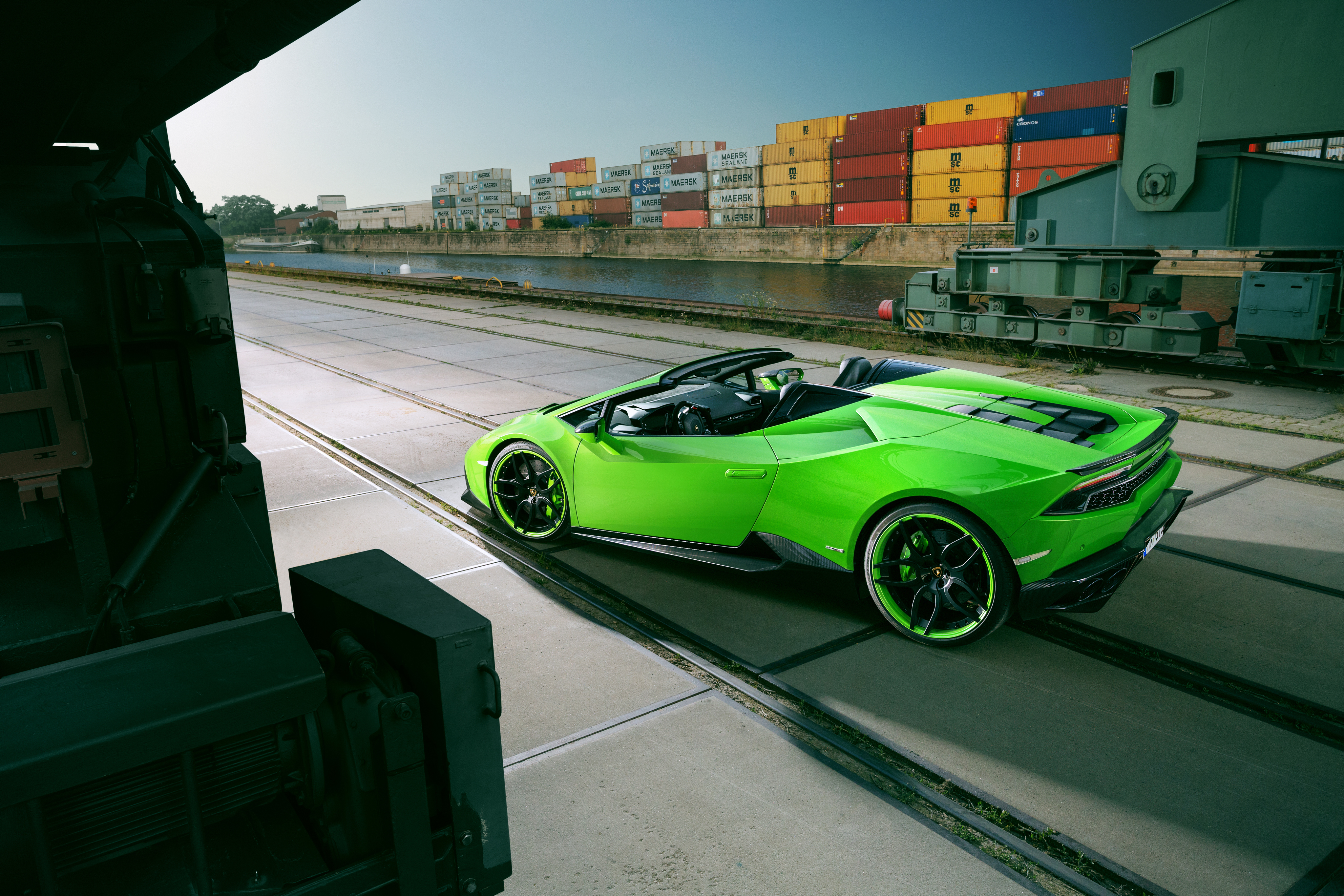 Baixe gratuitamente a imagem Lamborghini, Carro, Super Carro, Veículos, Carro Verde, Lamborghini Huracán na área de trabalho do seu PC