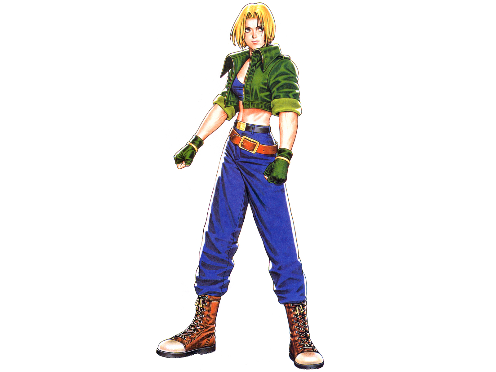 king of fighters, video game, blue mary