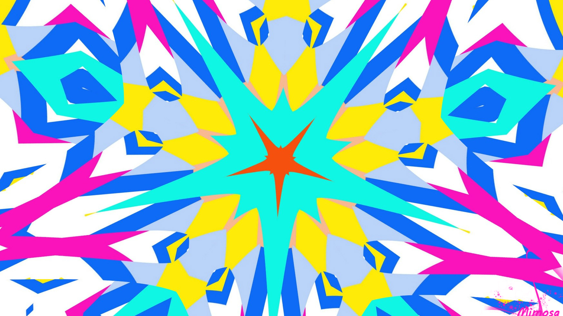 Download mobile wallpaper Abstract, Pattern, Colors, Kaleidoscope, Star for free.