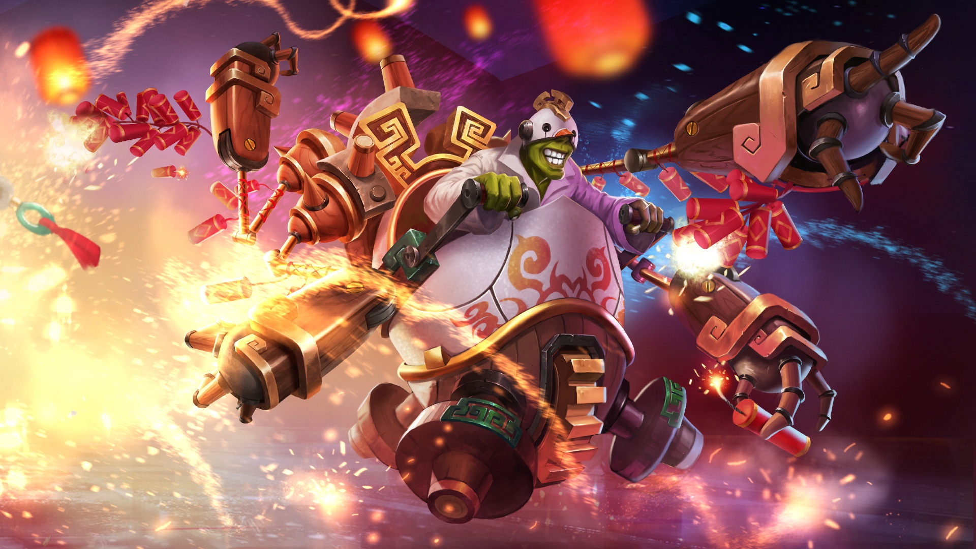Download mobile wallpaper Fireworks, Video Game, Heroes Of Newerth, Doctor Repulsor for free.