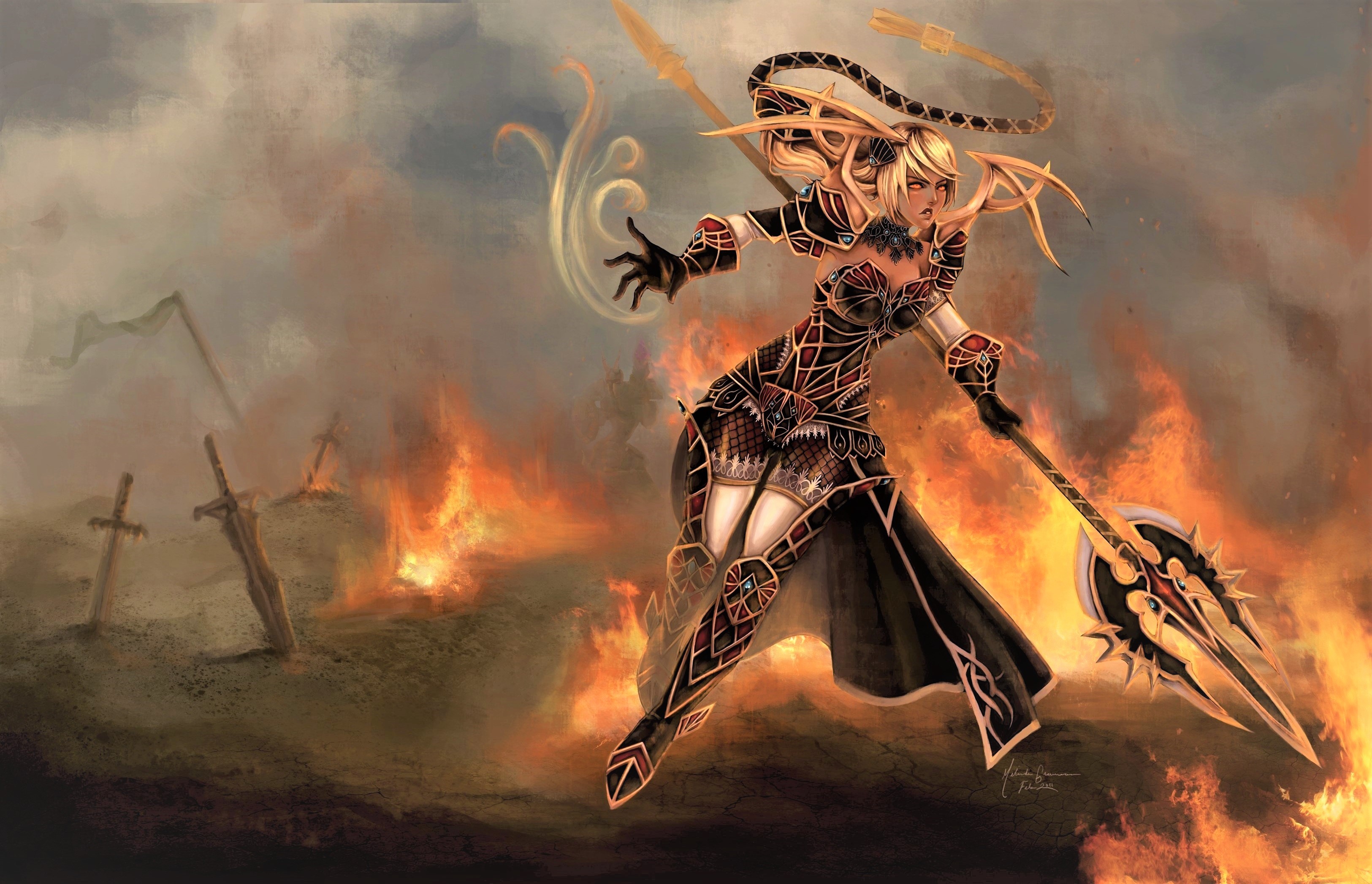 Download mobile wallpaper Fantasy, Fire, League Of Legends, Video Game, Janna (League Of Legends) for free.