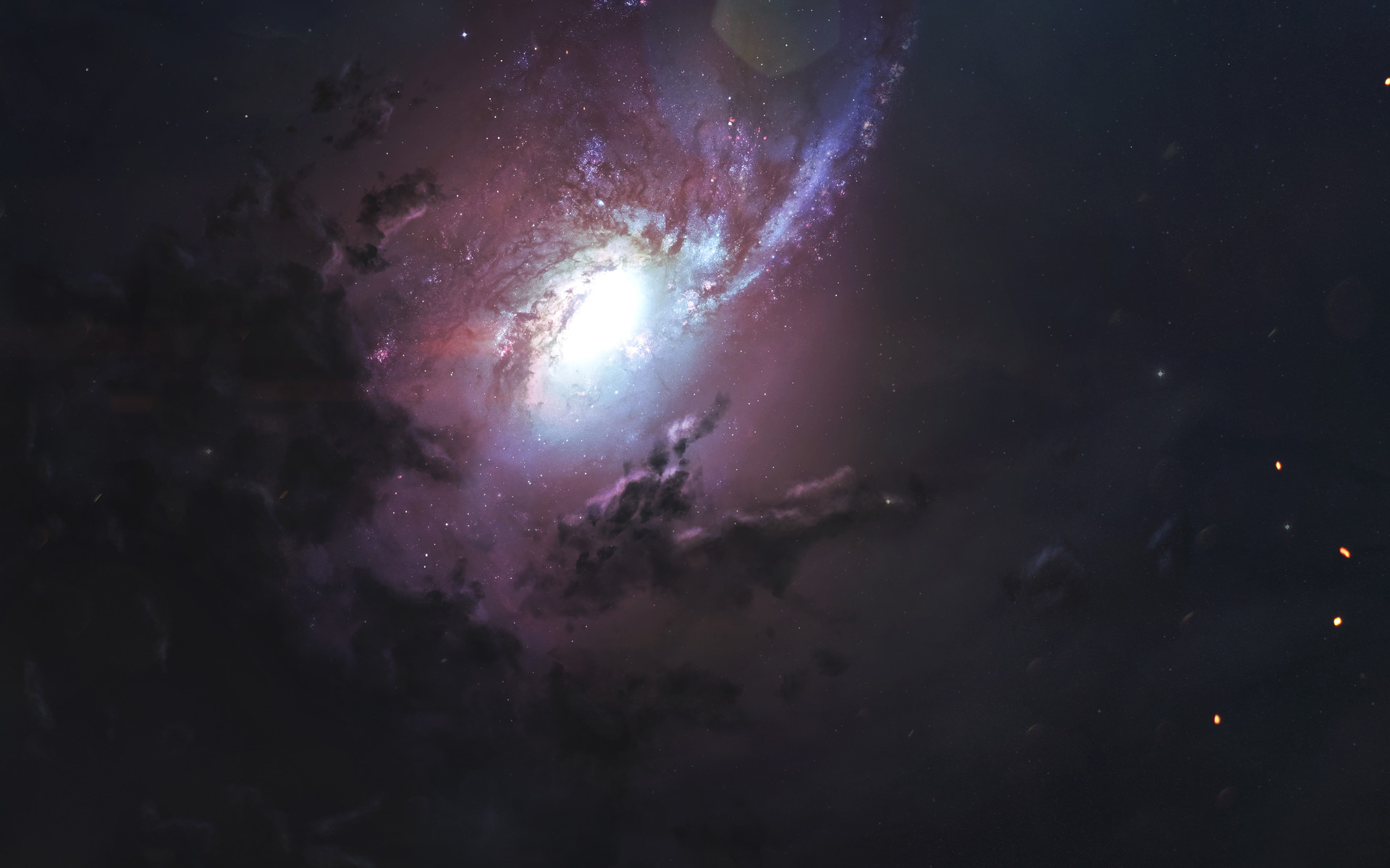 sci fi, galaxy, space, spiral galaxy