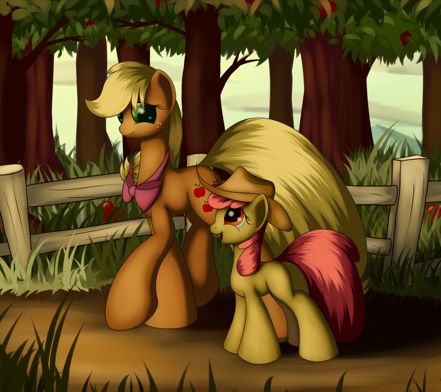Download mobile wallpaper My Little Pony, Tv Show, My Little Pony: Friendship Is Magic, Applejack (My Little Pony), Apple Bloom for free.