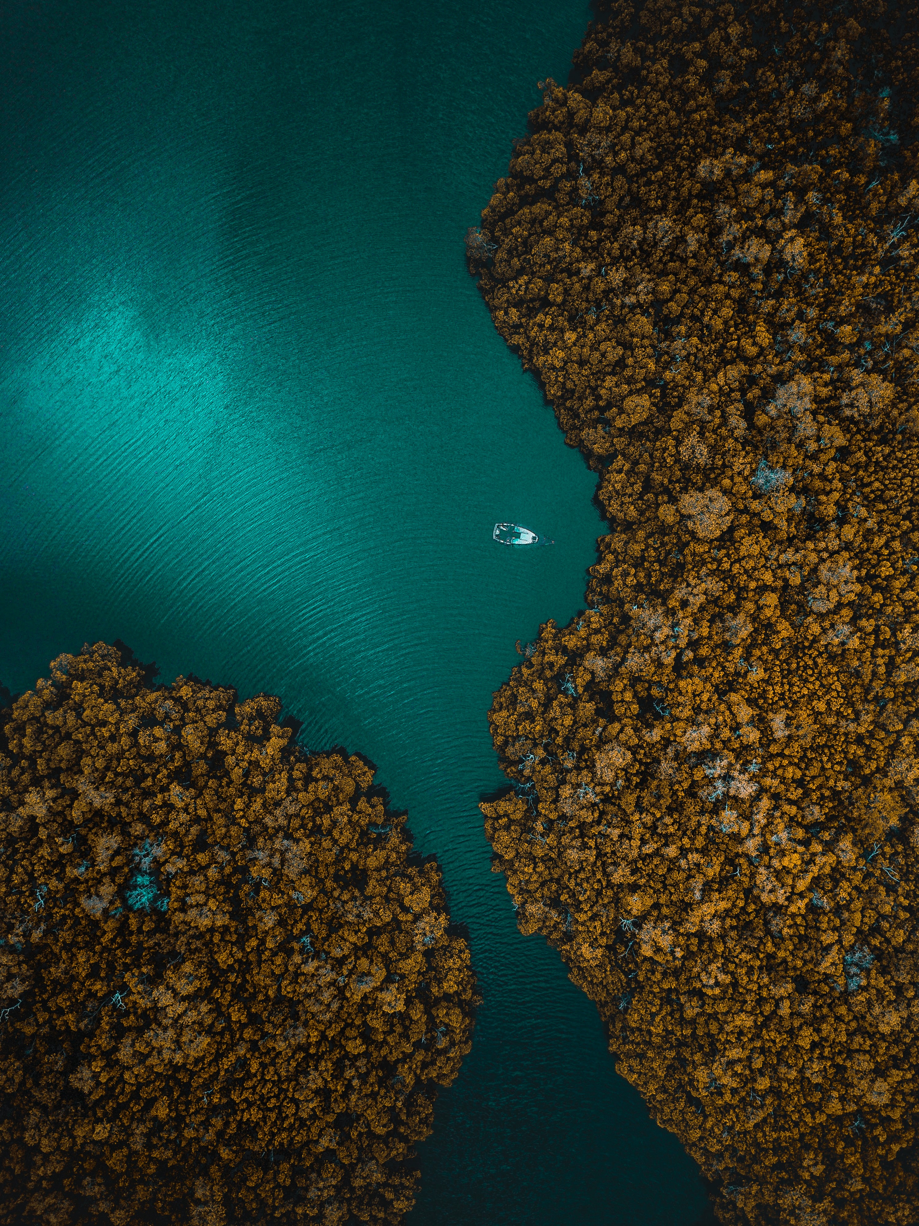 Free download wallpaper View From Above, Nature, Island, Ocean on your PC desktop