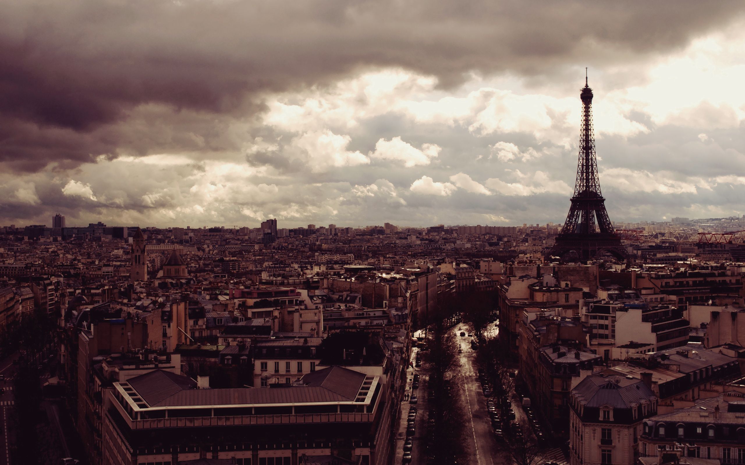 paris, cities, eiffel tower, view from above cell phone wallpapers