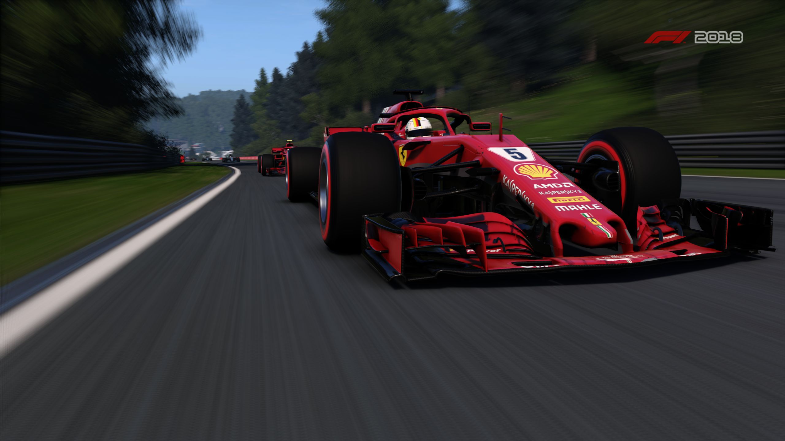 Free download wallpaper Ferrari, Formula 1, Vehicle, Video Game, Ferrari Sf71H, F1 2018 on your PC desktop