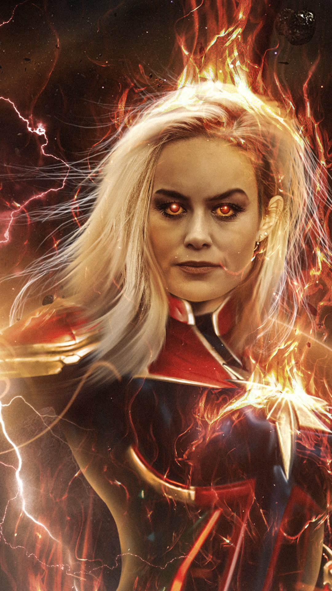 Handy-Wallpaper Filme, Captain Marvel, Brie Larson kostenlos herunterladen.