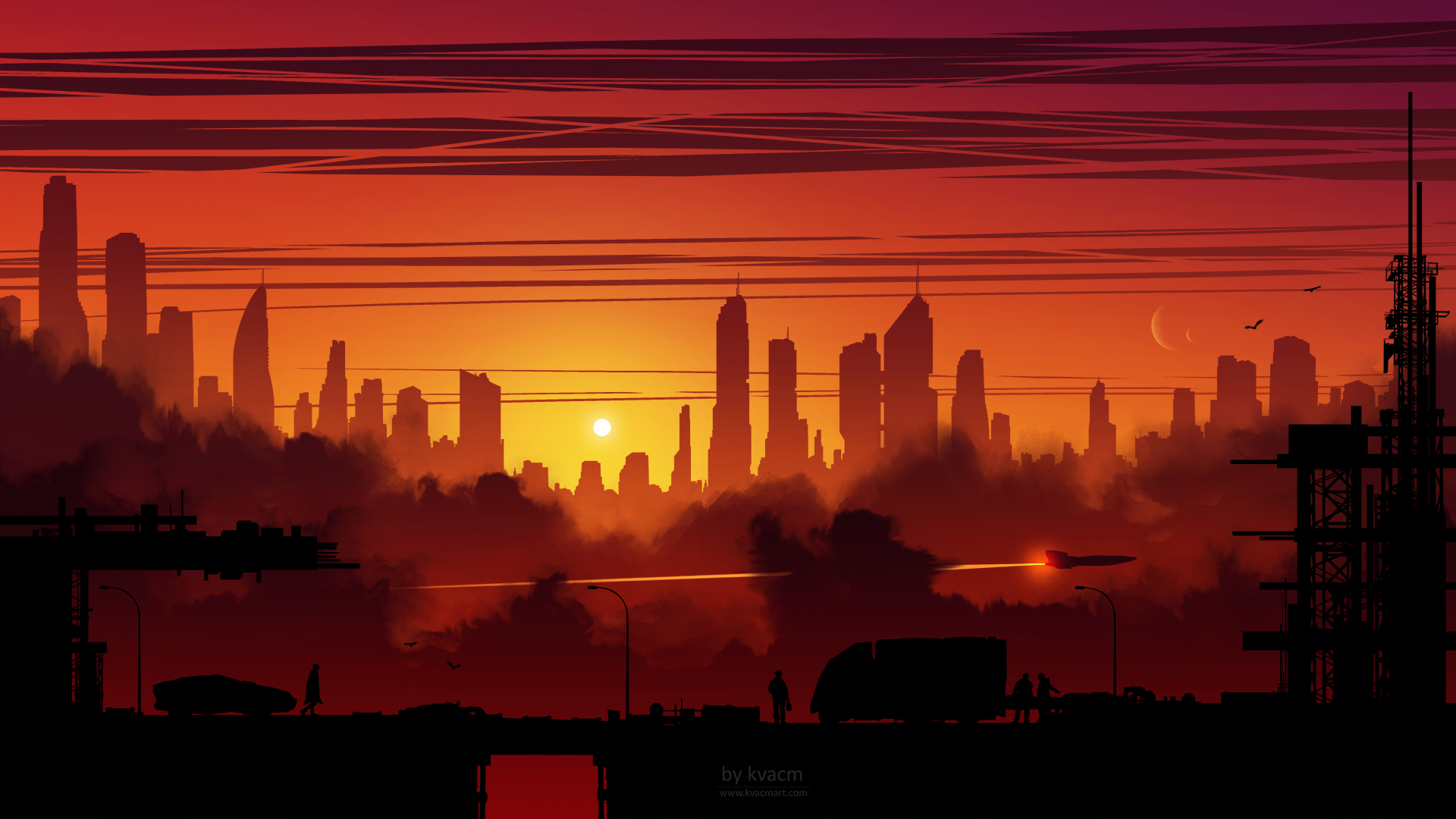 Free download wallpaper City, Sci Fi on your PC desktop