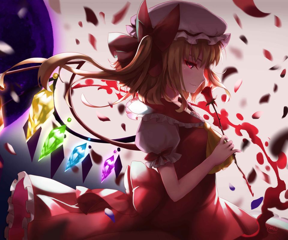 Descarga gratis la imagen Animado, Flandre Escarlata, Touhou en el escritorio de tu PC