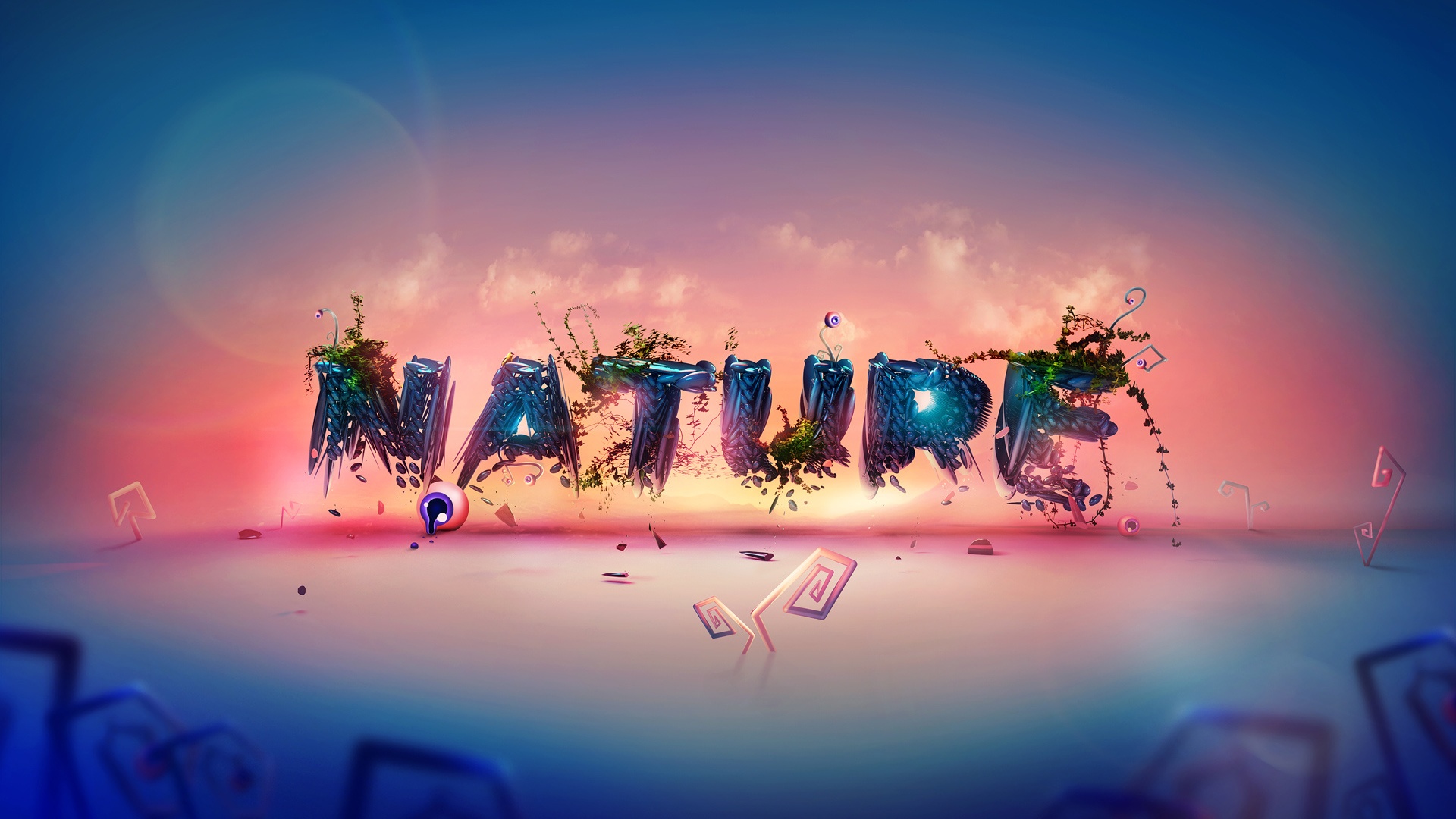 Free download wallpaper Nature, Word, Artistic on your PC desktop