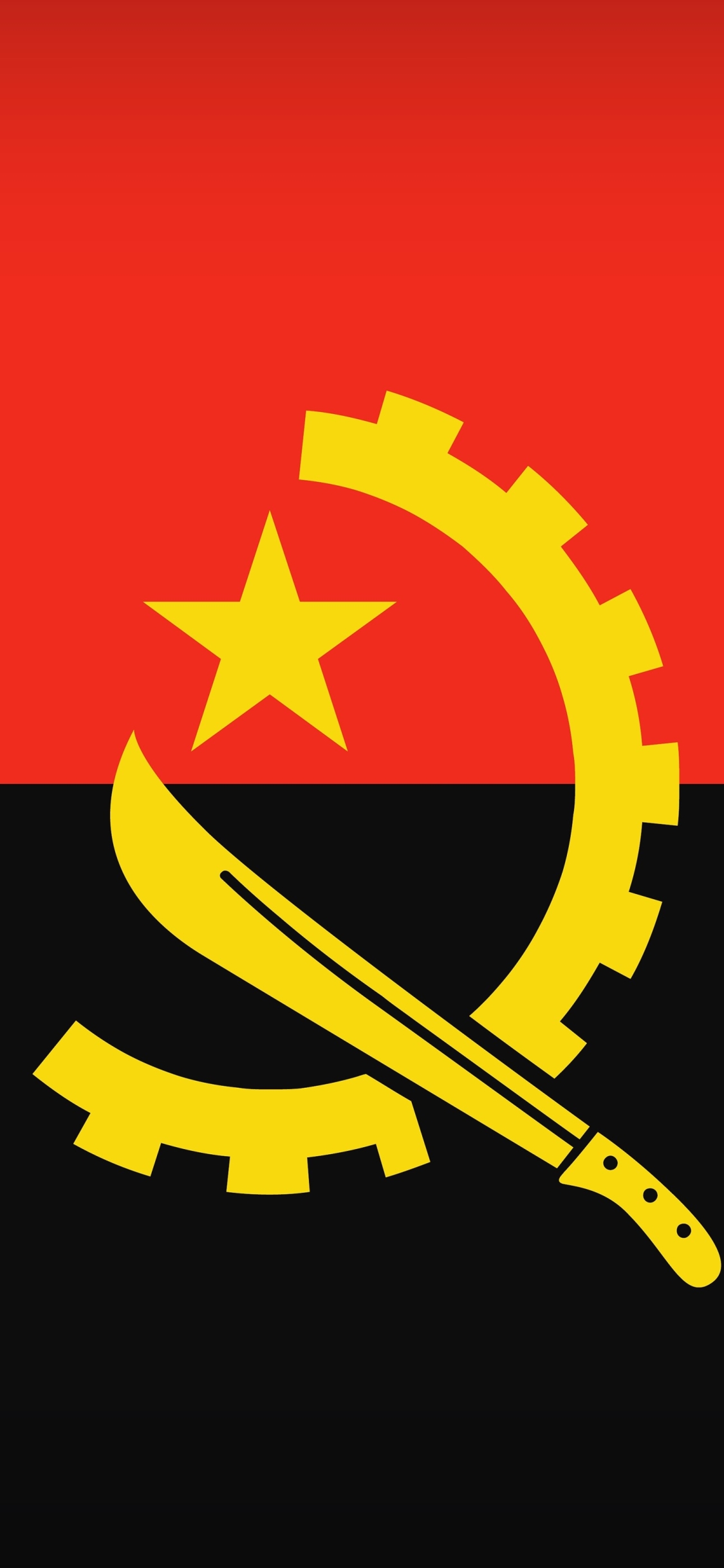 Descarga gratuita de fondo de pantalla para móvil de Banderas, Bandera, Miscelaneo, Bandera De Angola.