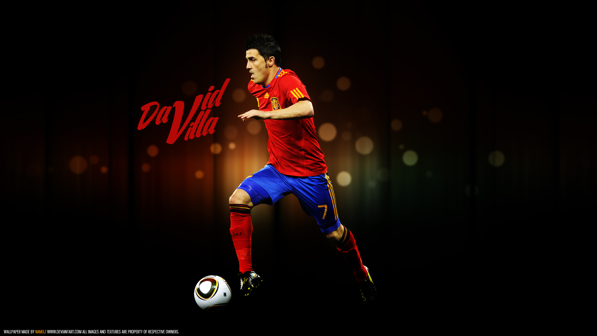 Free download wallpaper Sports, Soccer, Spain National Football Team, David Villa on your PC desktop