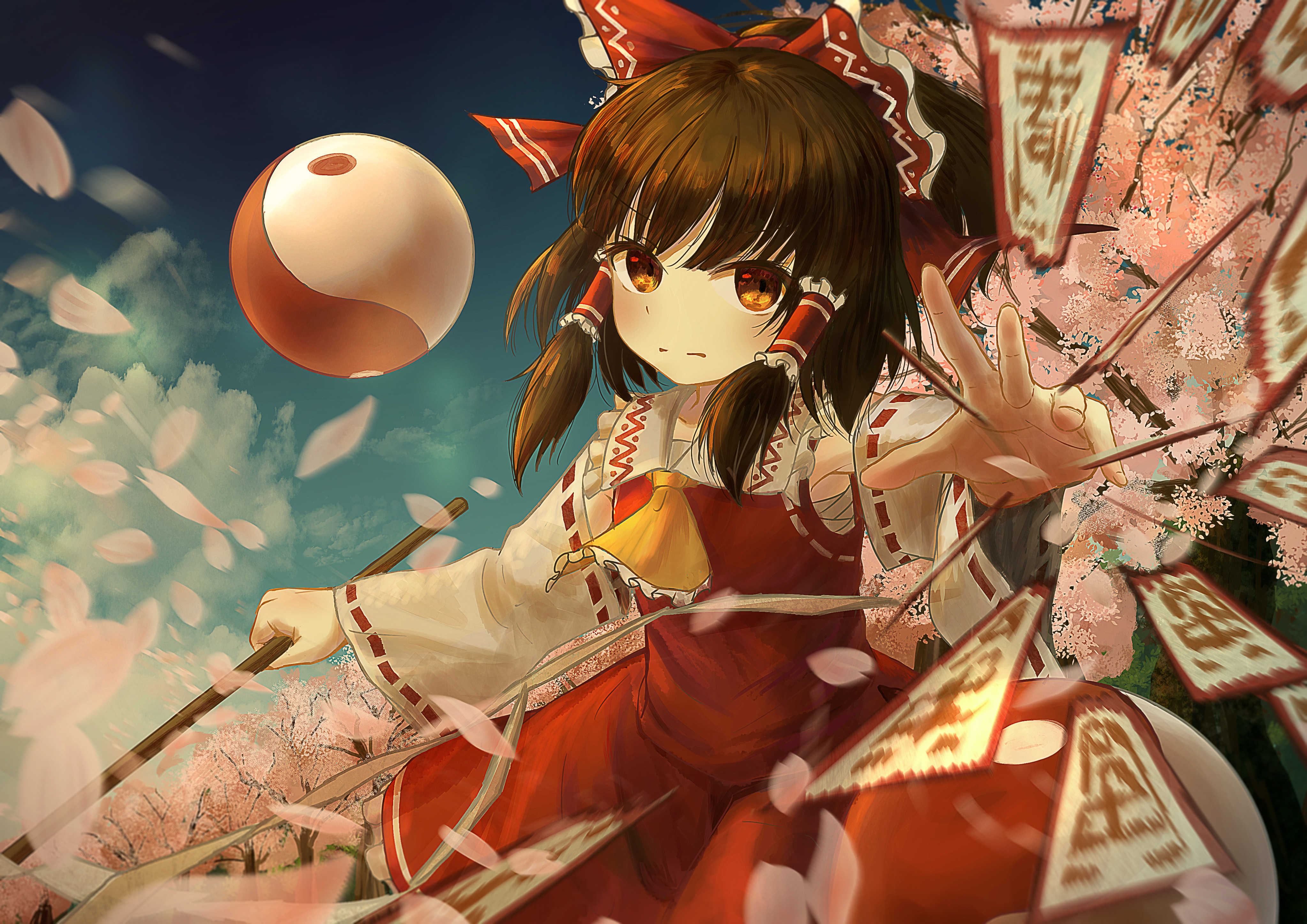 Free download wallpaper Anime, Touhou, Reimu Hakurei on your PC desktop