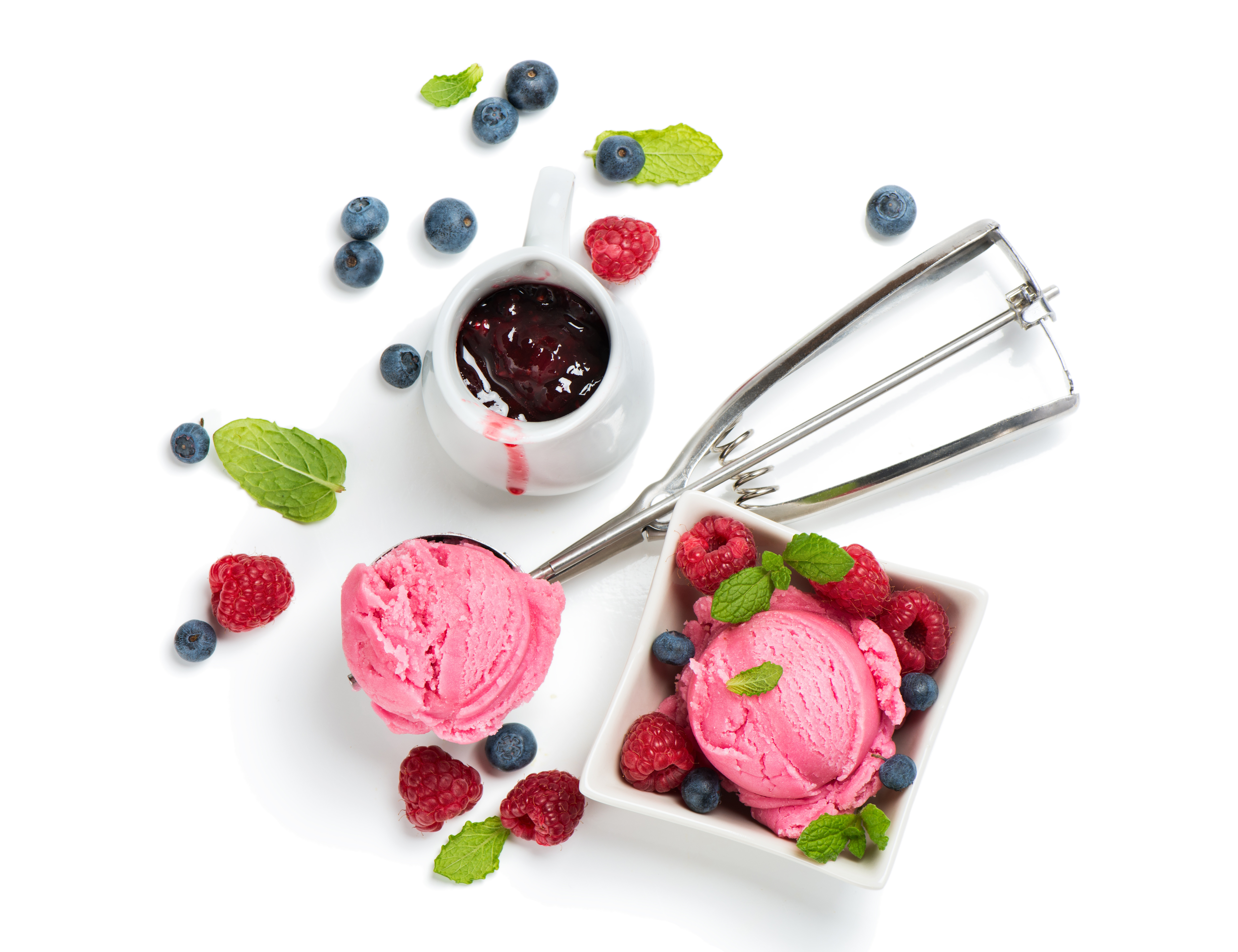 Free download wallpaper Food, Blueberry, Raspberry, Ice Cream, Berry, Fruit on your PC desktop