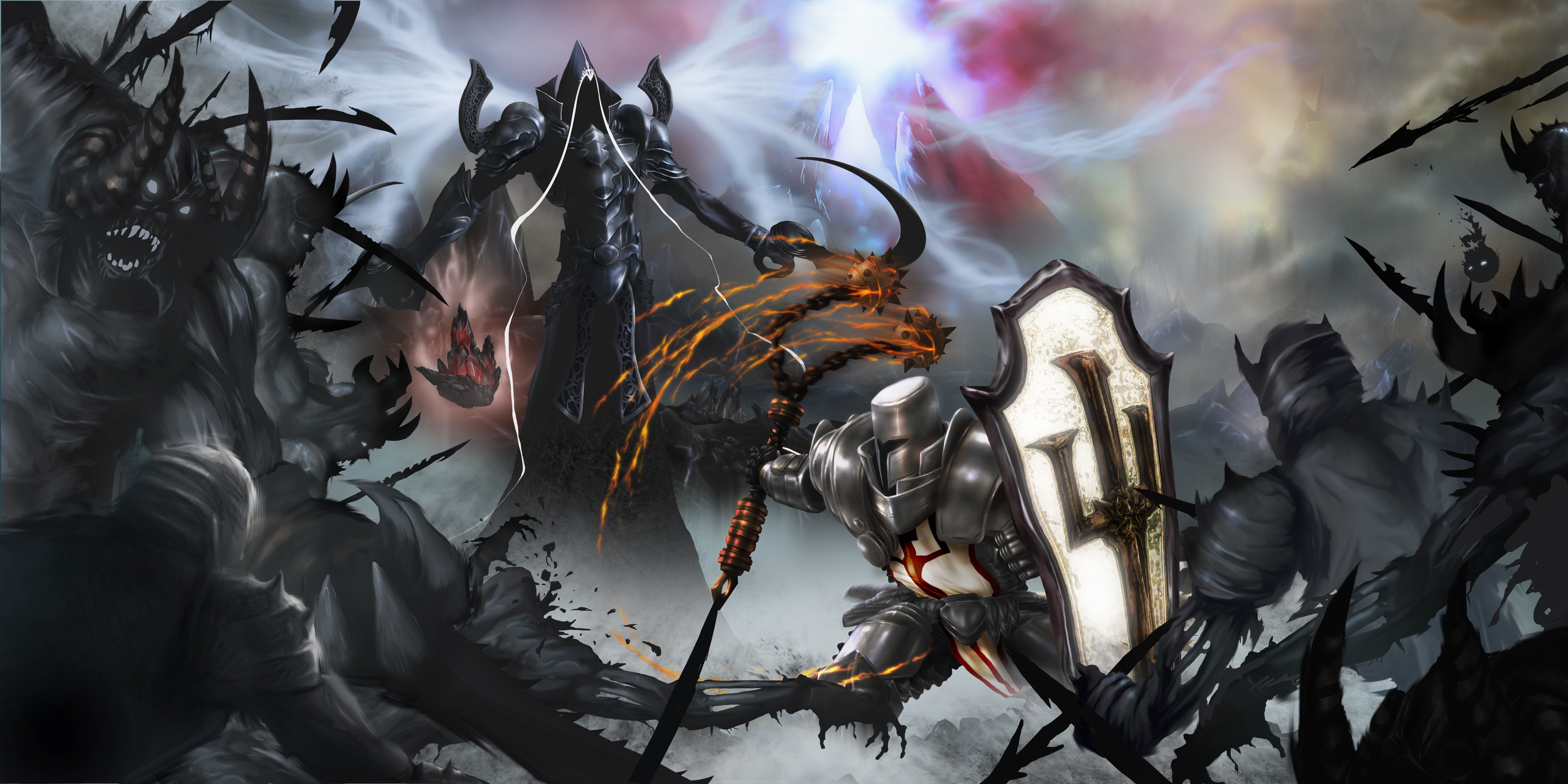 Descarga gratuita de fondo de pantalla para móvil de Cruzado (Diablo Iii), Diablo Iii: Reaper Of Souls, Maltael (Diablo Iii), Diablo, Videojuego.