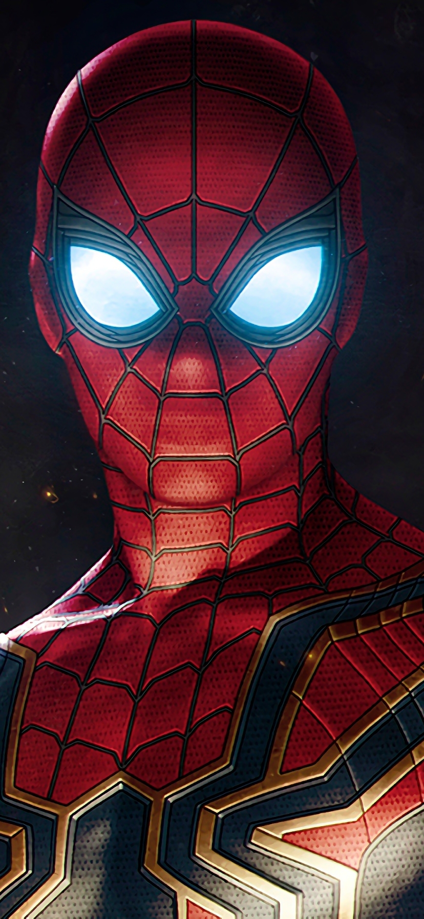 Handy-Wallpaper Filme, Spider Man, Glühende Augen, Die Rächer, Avengers: Infinity War kostenlos herunterladen.