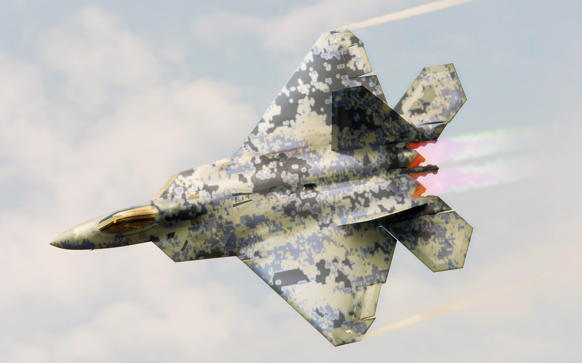 Laden Sie das Militär, Düsenjäger, Lockheed Martin F 22 Raptor-Bild kostenlos auf Ihren PC-Desktop herunter