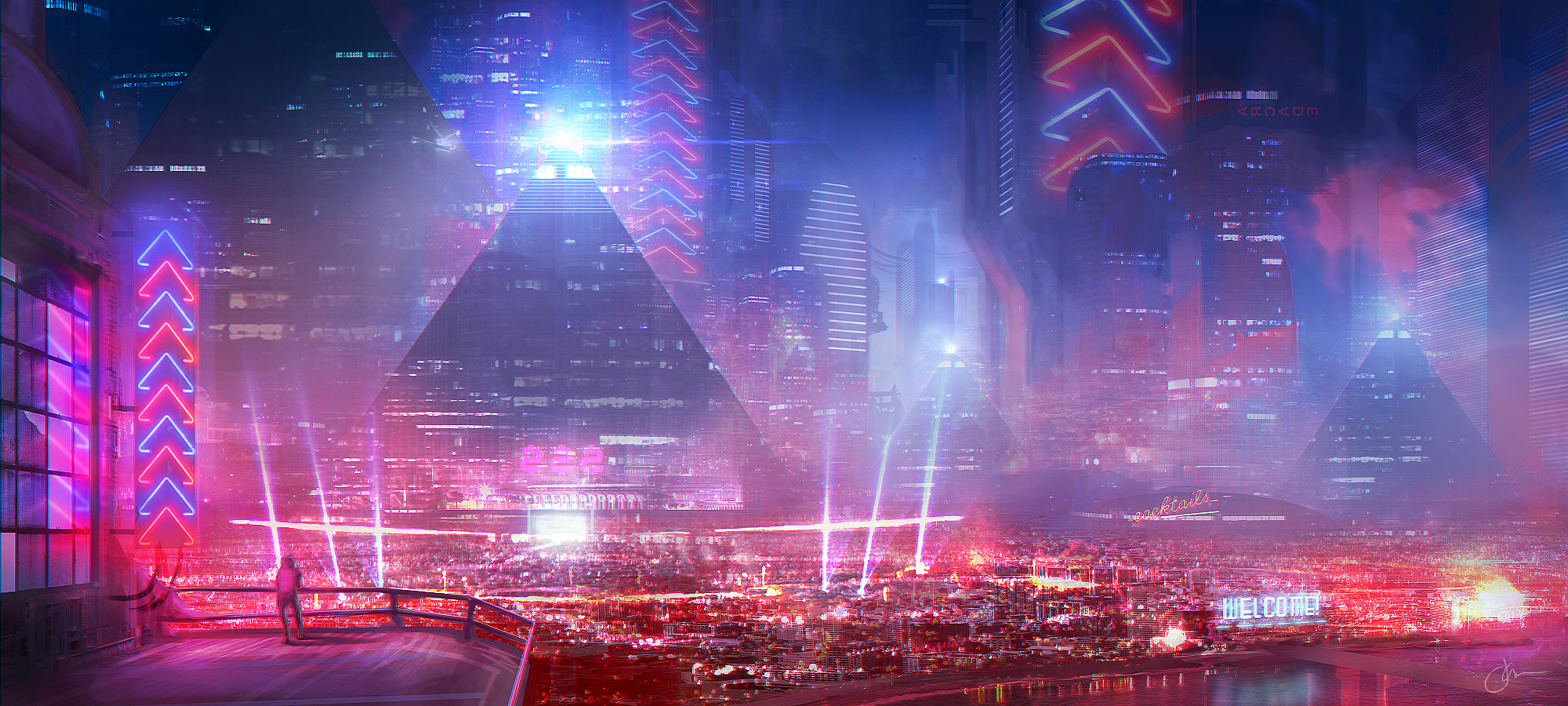 Free download wallpaper City, Sci Fi on your PC desktop