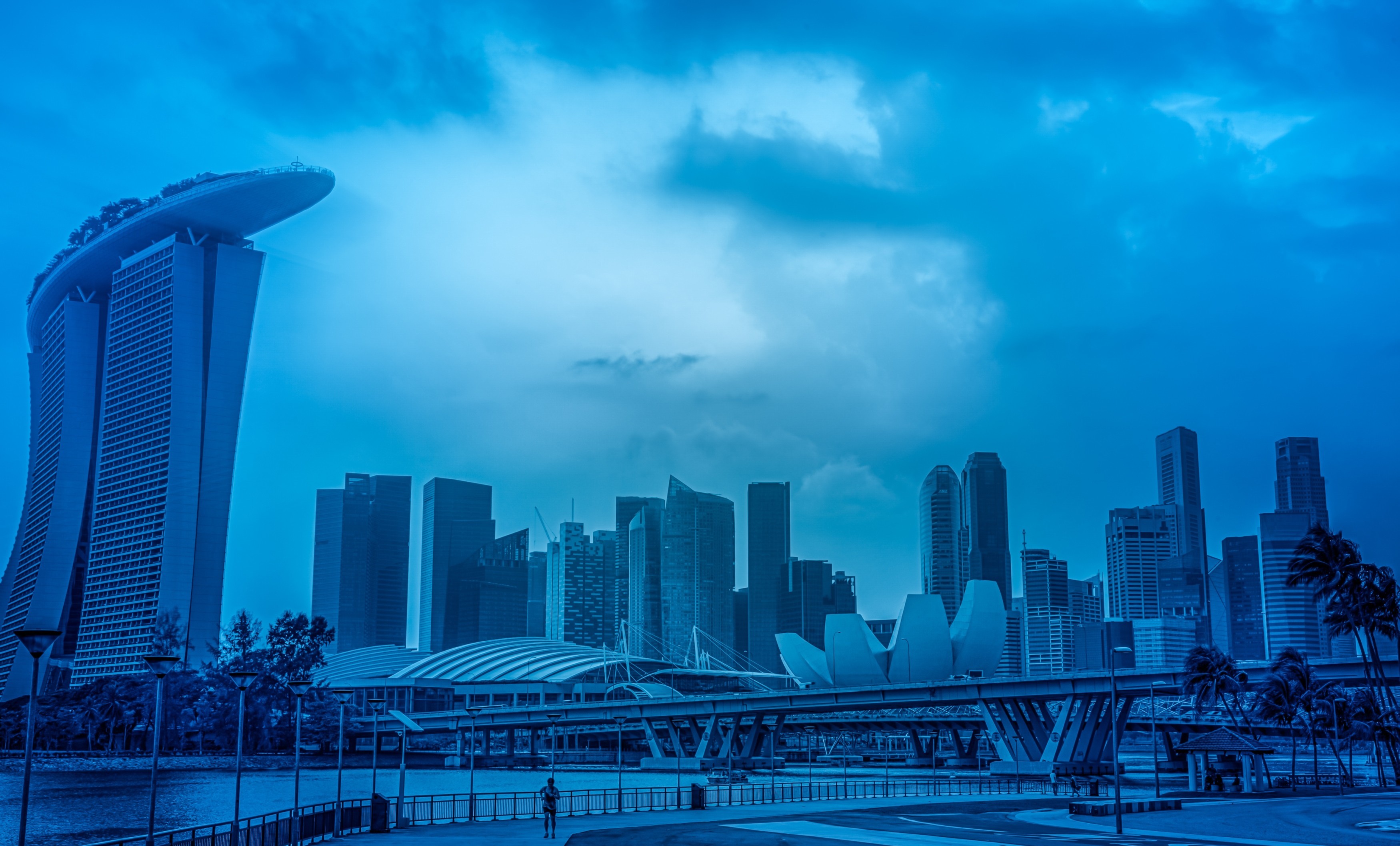 Laden Sie das Singapur, Menschengemacht, Marina Bay Sands, Kunstwissenschaftliches Museum-Bild kostenlos auf Ihren PC-Desktop herunter