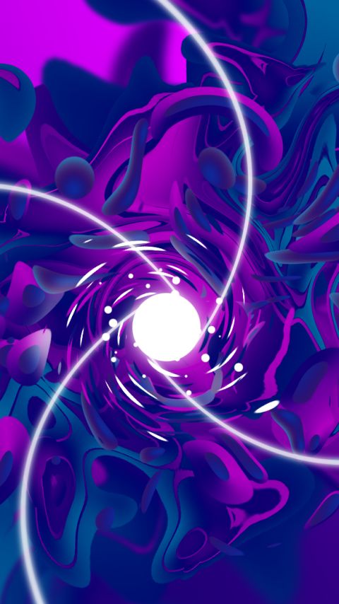 Download mobile wallpaper Abstract, Purple, Shapes for free.